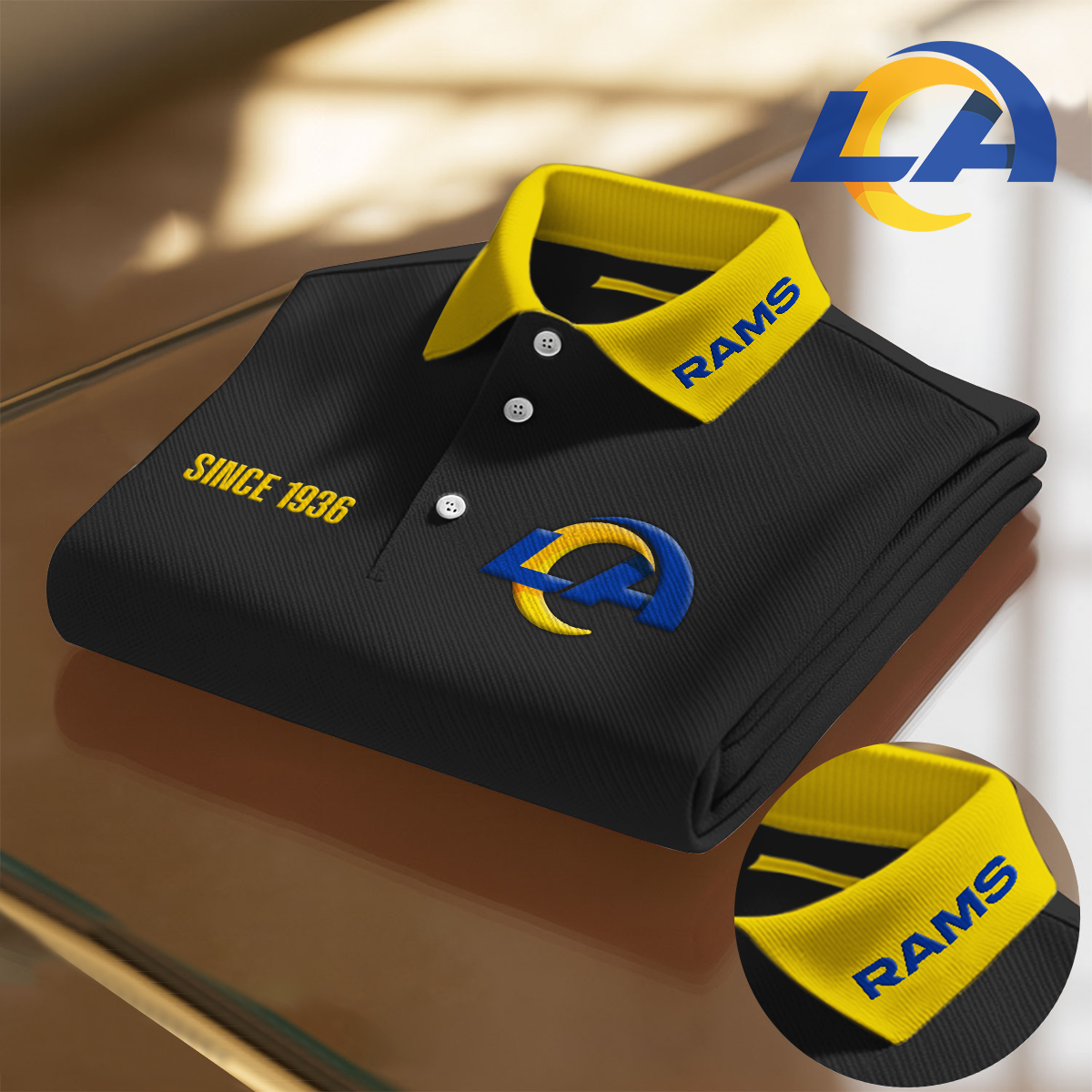 LAR x NFL Premium Polo Shirt DatND DVT