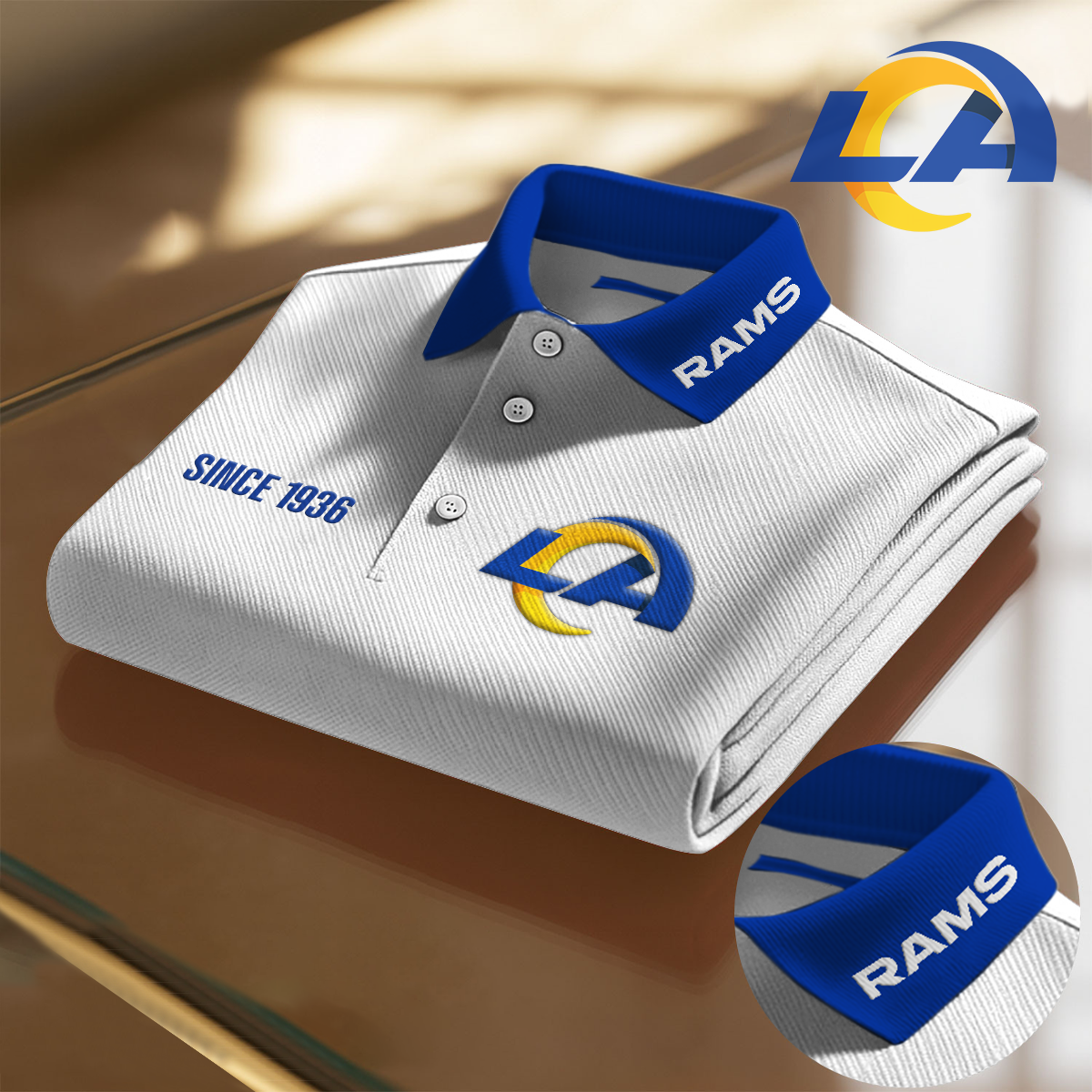 LAR x NFL Premium Polo Shirt DatND DVT