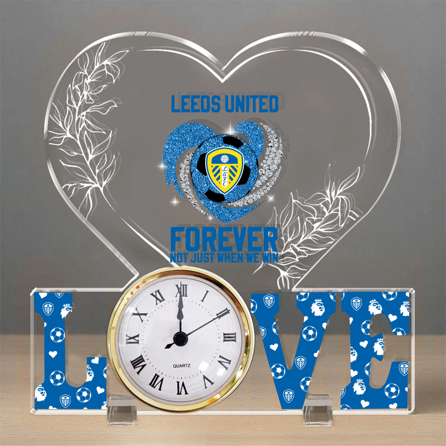 LEED x EPL Forever Not Just When We Win Acrylic Clock DatND ThuongND