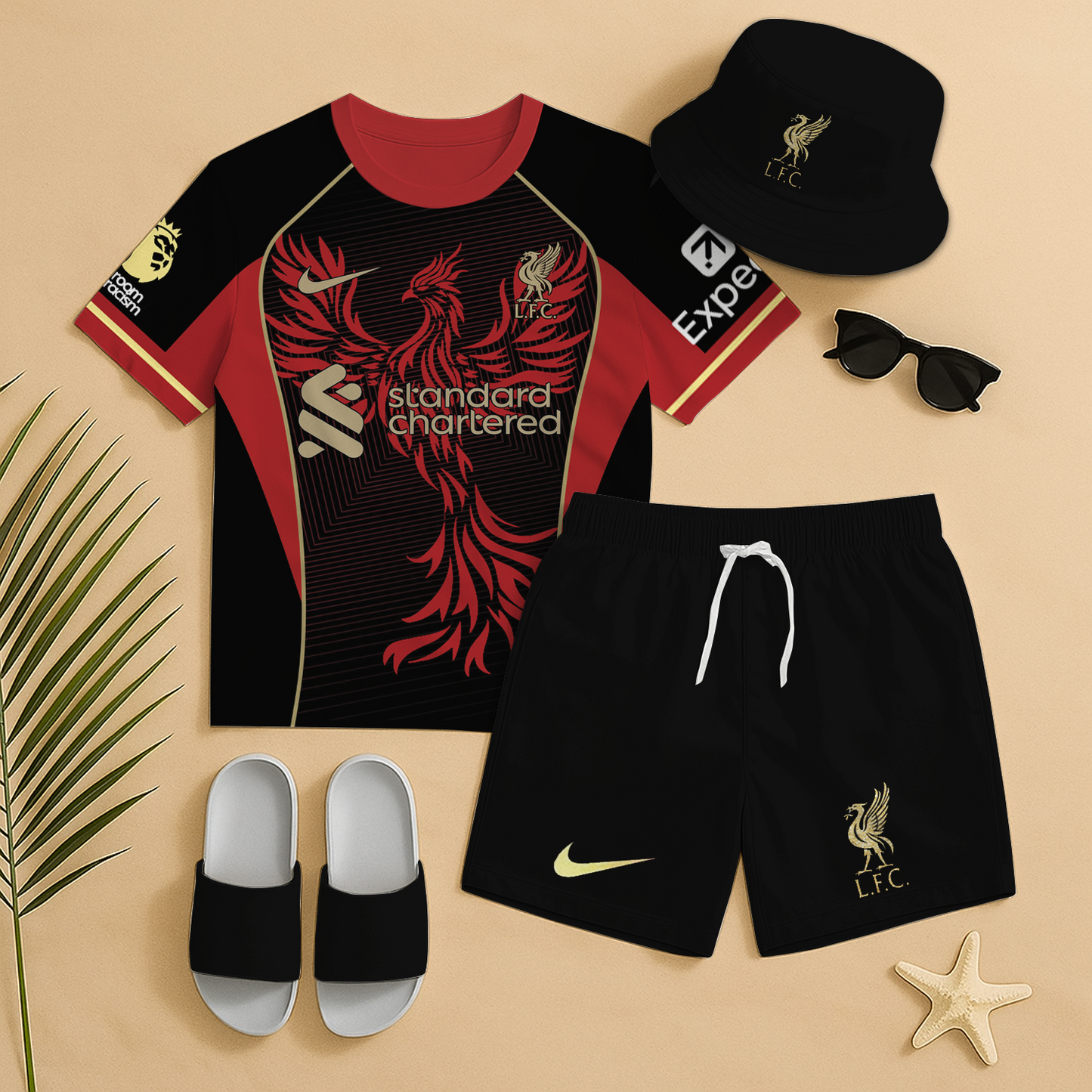 LIV Summer Luxury set T-Shirt & Shorts & Hat & Sandals V3 DATND TANTD
