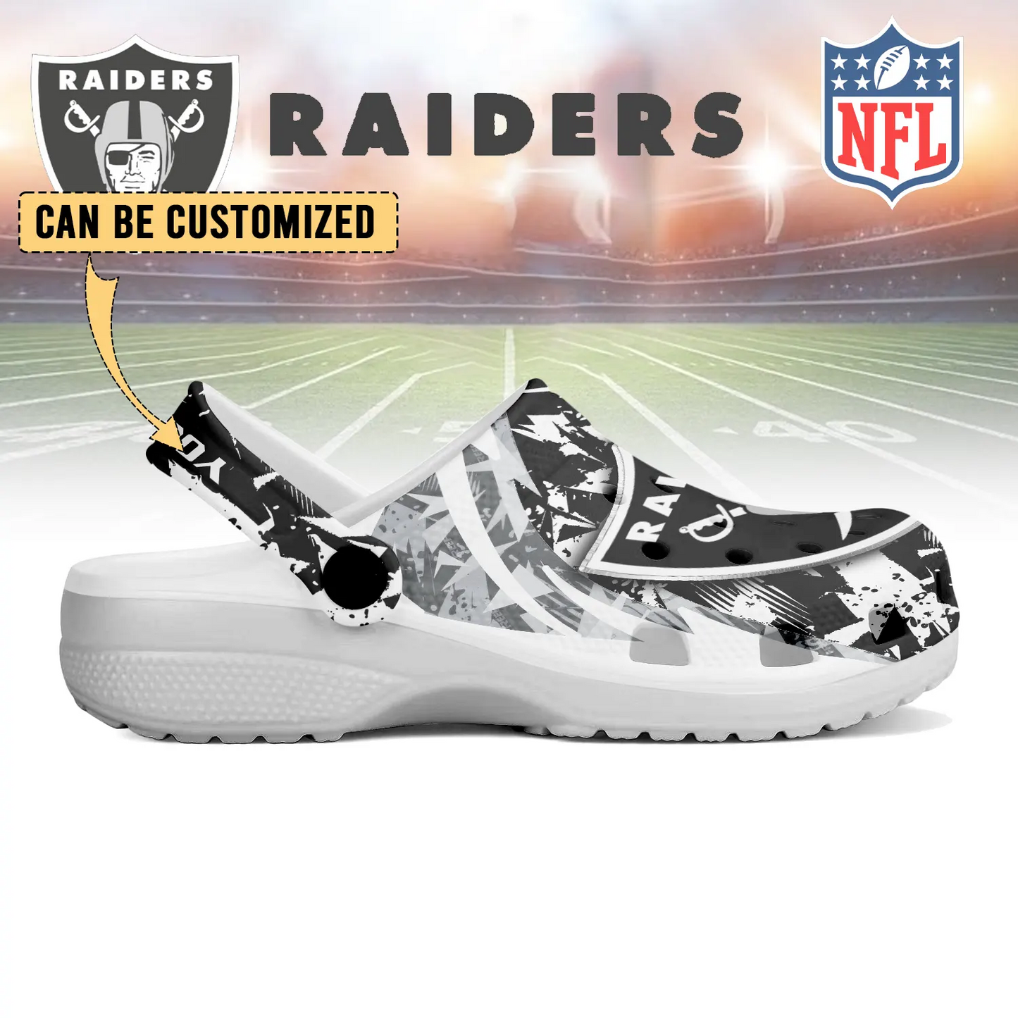 LV x NFL Crocs Crocband Clogs Shoes DatND DVT