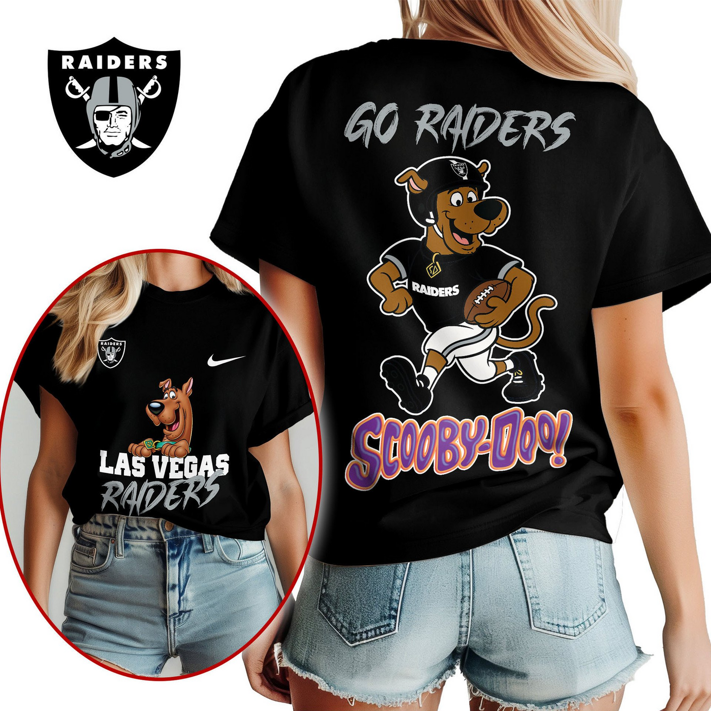 LVR Premium NFL Scooby-Doo Fan Women‘s Shirt DDT CTND