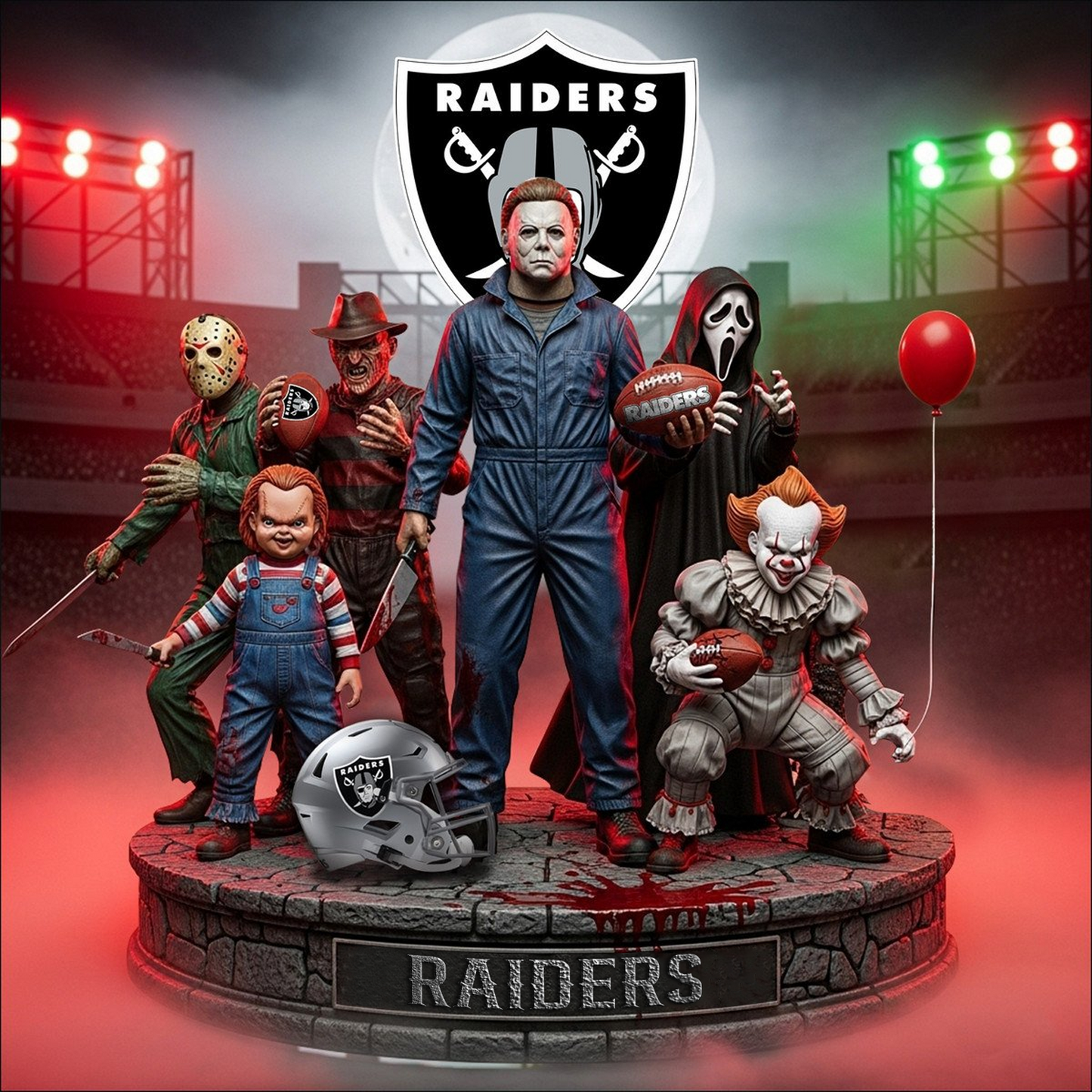 LVR x NFL Personalized Acrylic Block Plaque Halloween