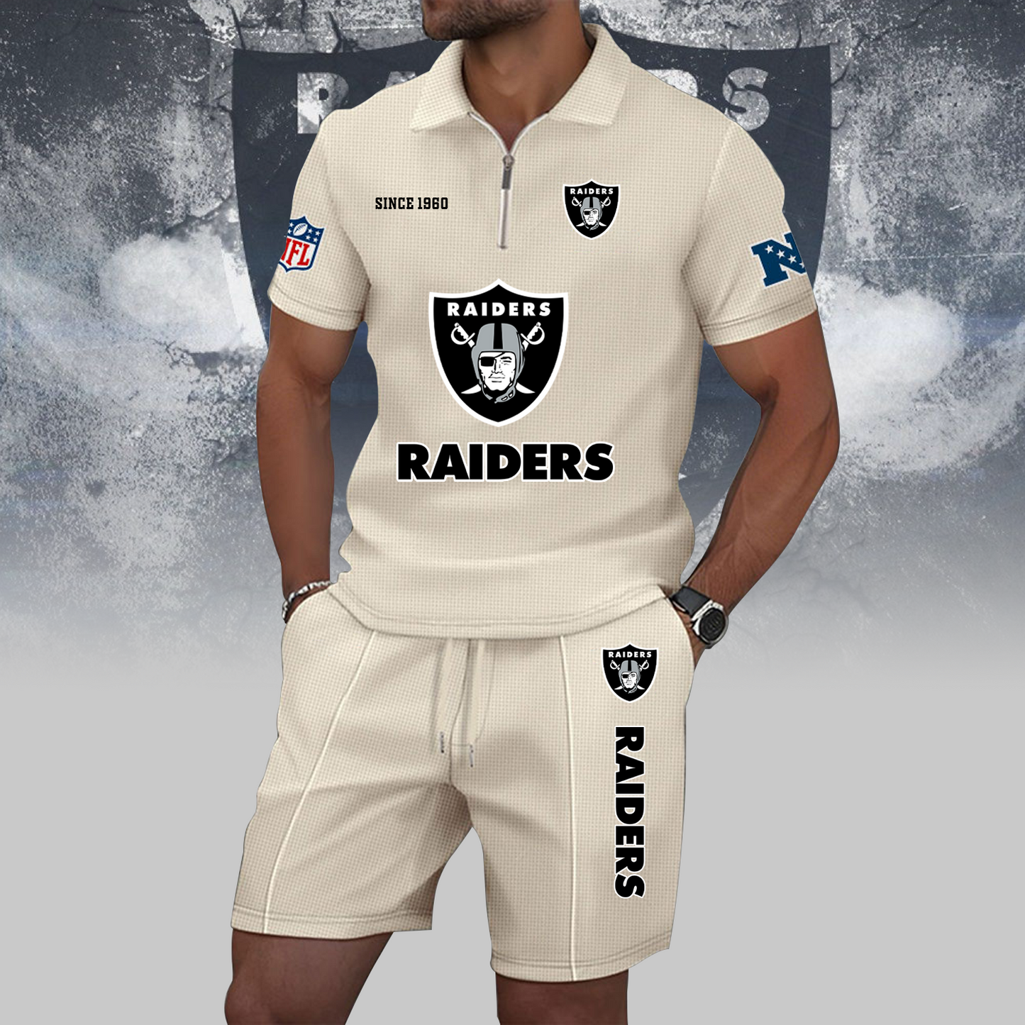 LVR x NFL Zip Polo Set DATND TANTD