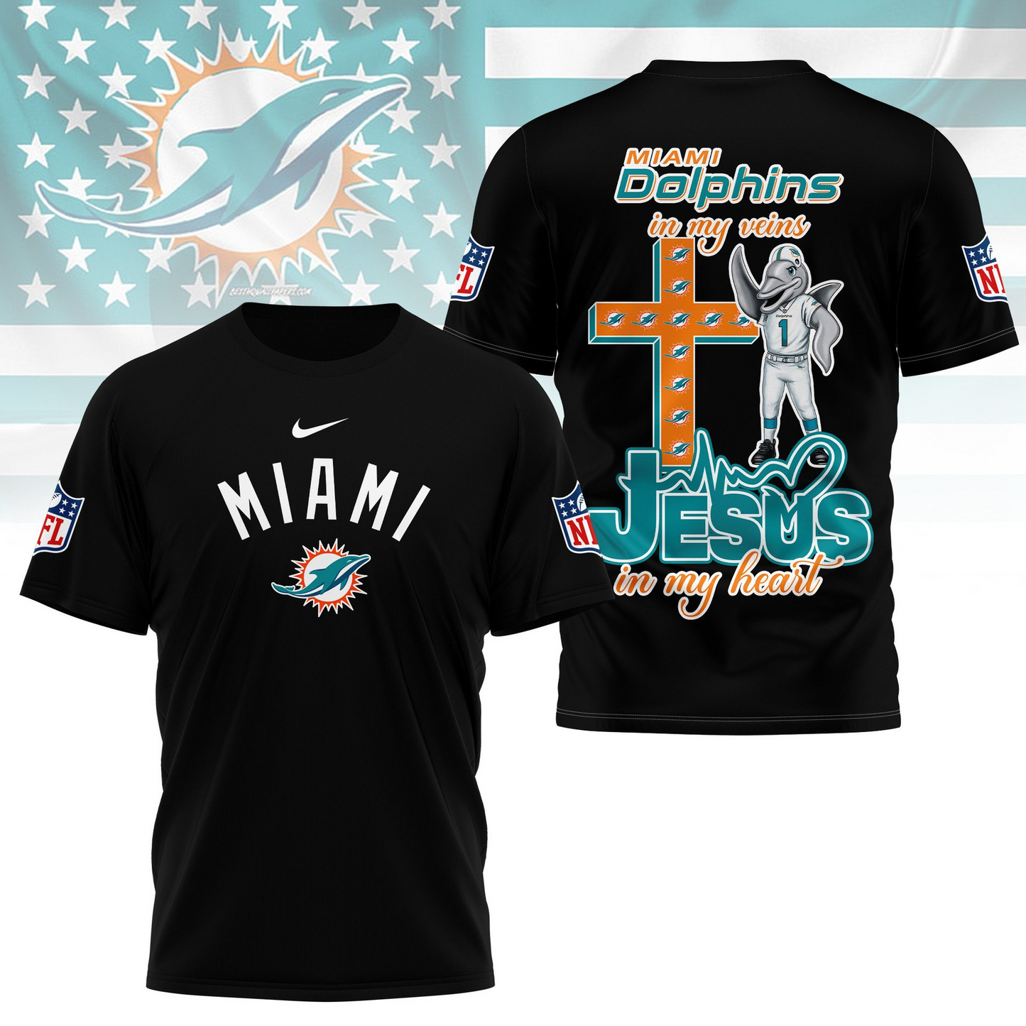 MD Premium Faith & Football 3D Shirt DDT TTV