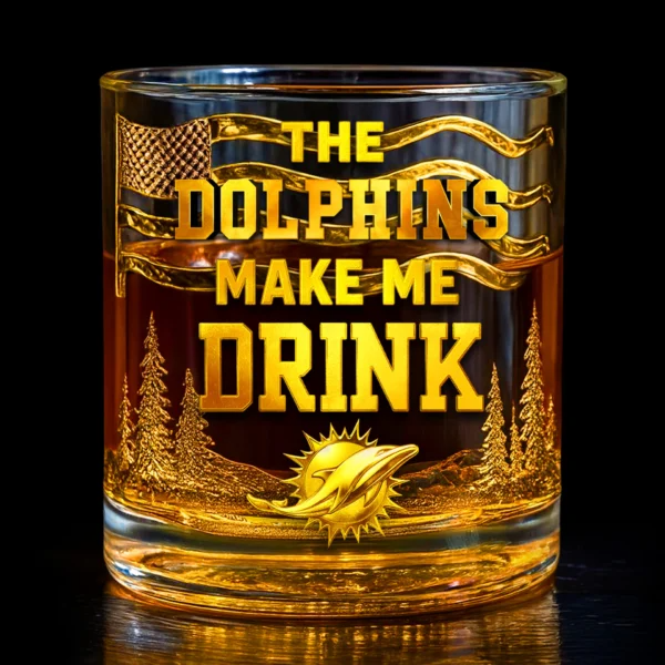 MD Premium NFL Golden Whiskey Fan Glass DDT HLPhuong