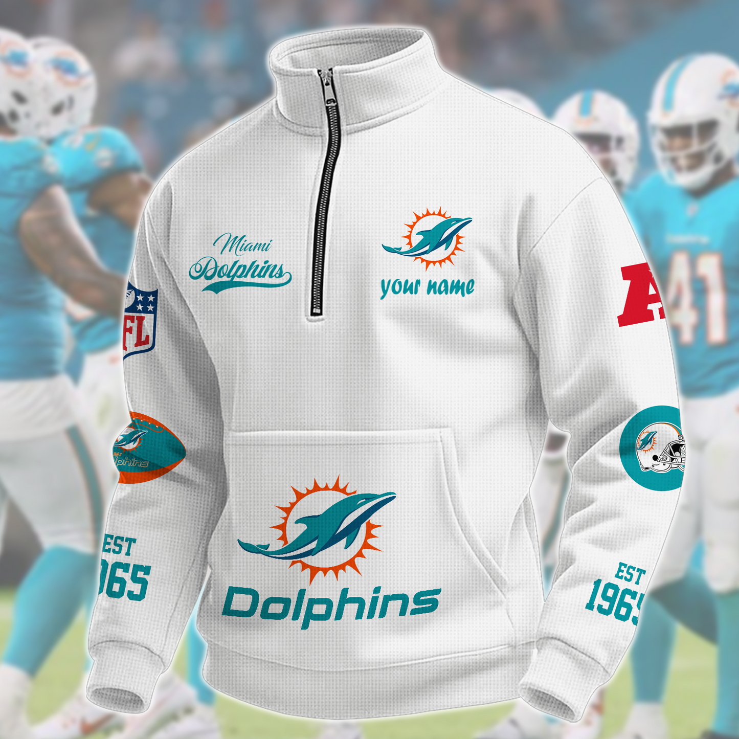 MIA x NFL Quarter-Zip Sweatshirt DatND DVT