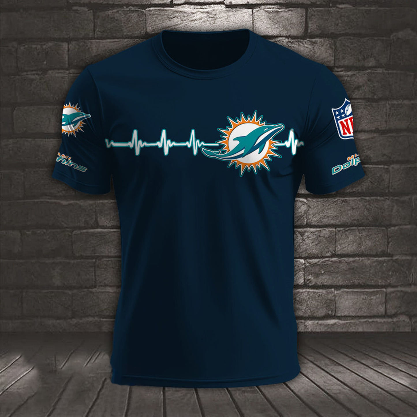 MIA x NFL Heart Rate Map Special 3D Shirt DatND ThuongNH