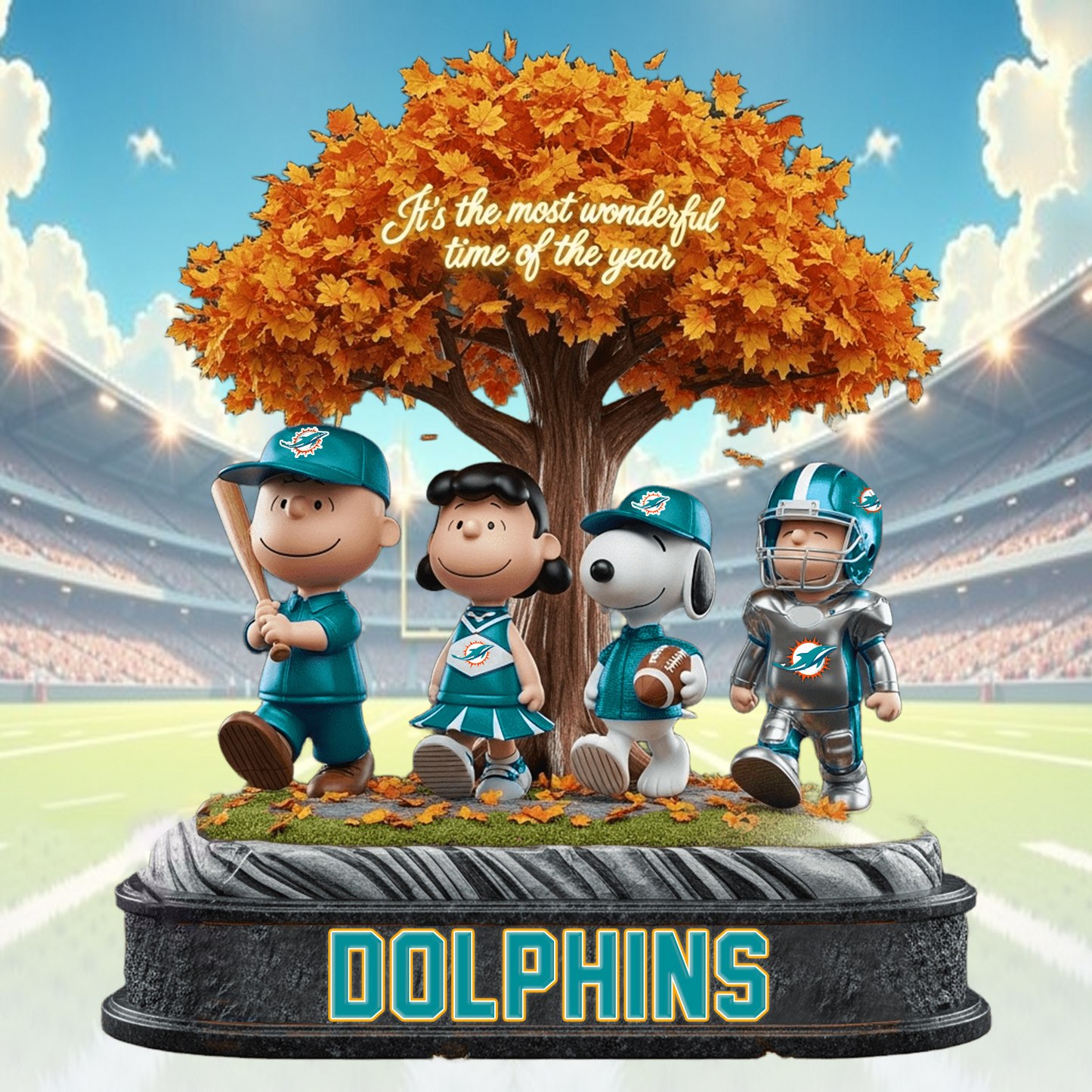 MIA x NFL Premium Acrylic Block DATND TANTD