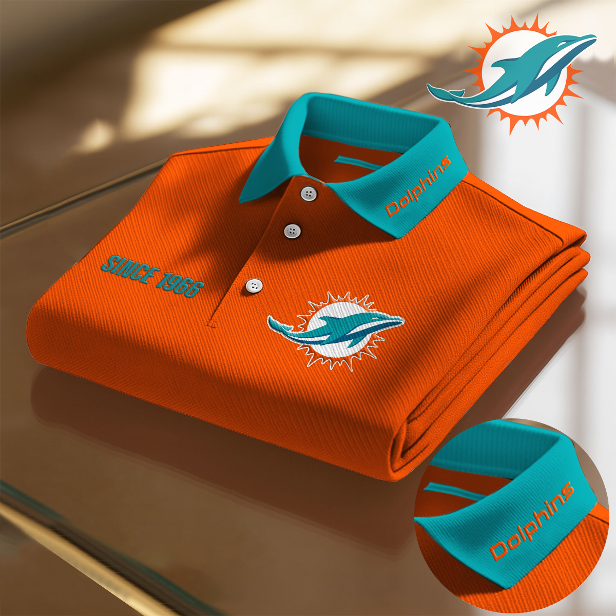 MIA x NFL Premium Polo Shirt DatND DVT
