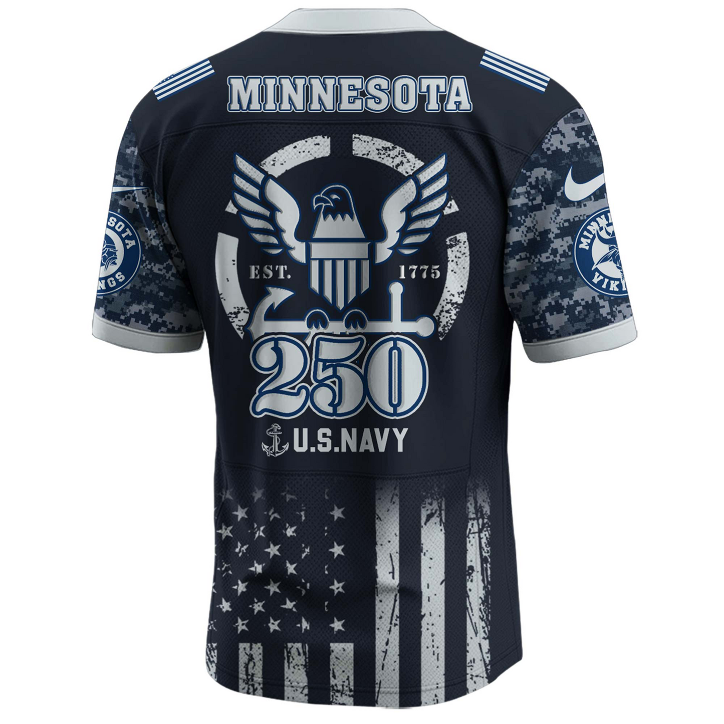 MIN x 250 U.S. Navy 250th Birthday Celebration Jersey DatND DVT