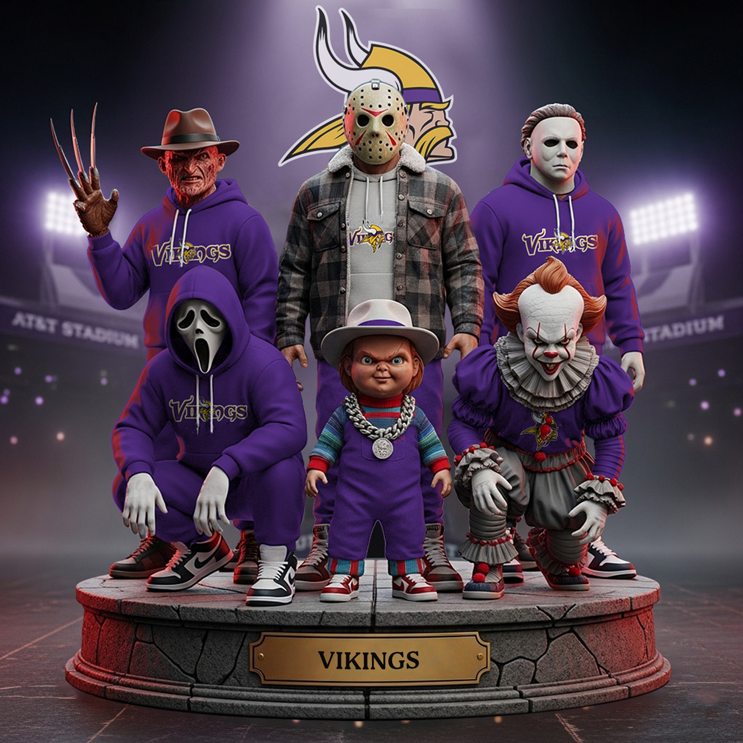 MIN x NFL Acrylic Block Plaque For Fan DATND TANTD