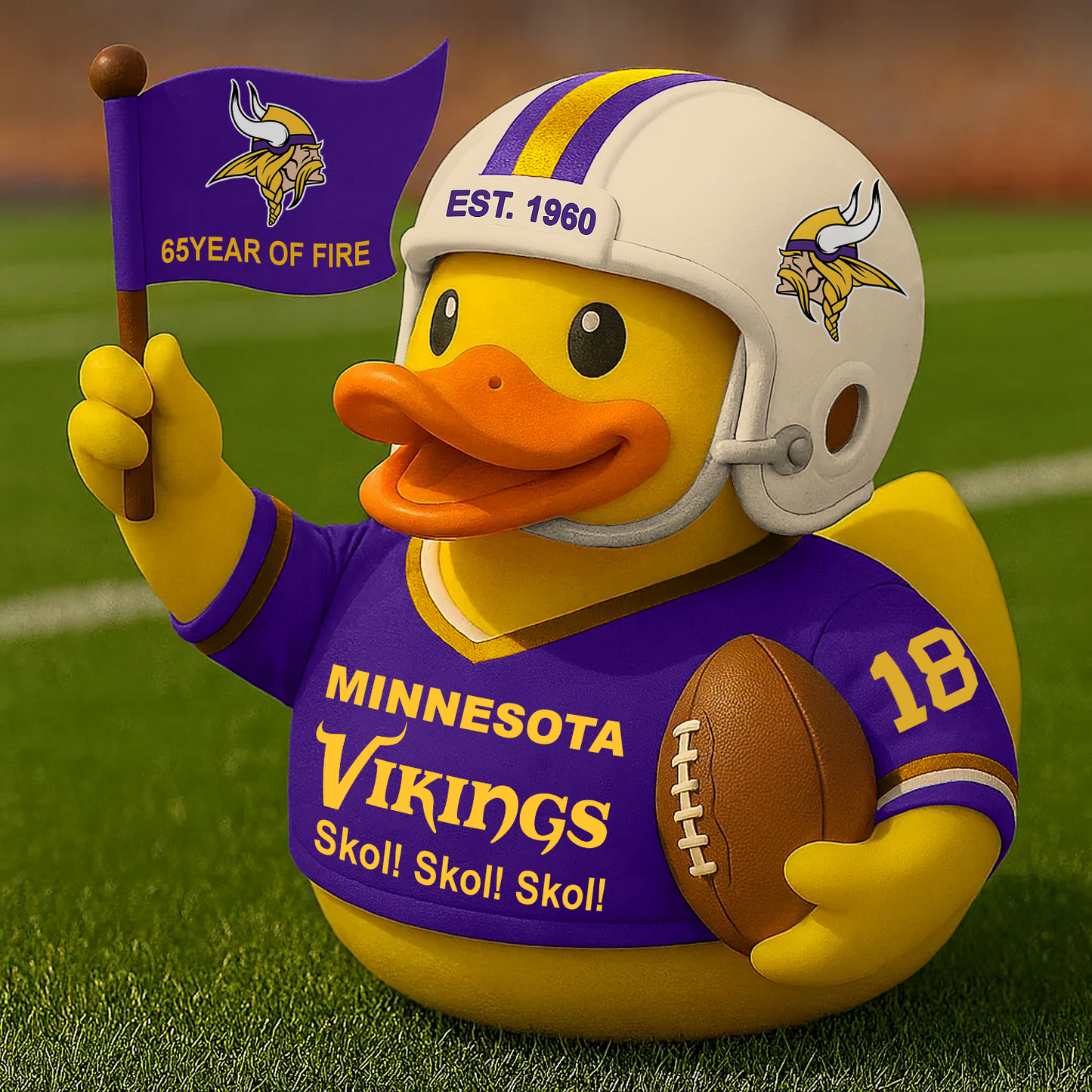 MIN x NFL Anniversary Rubber Duck DATND TANTD