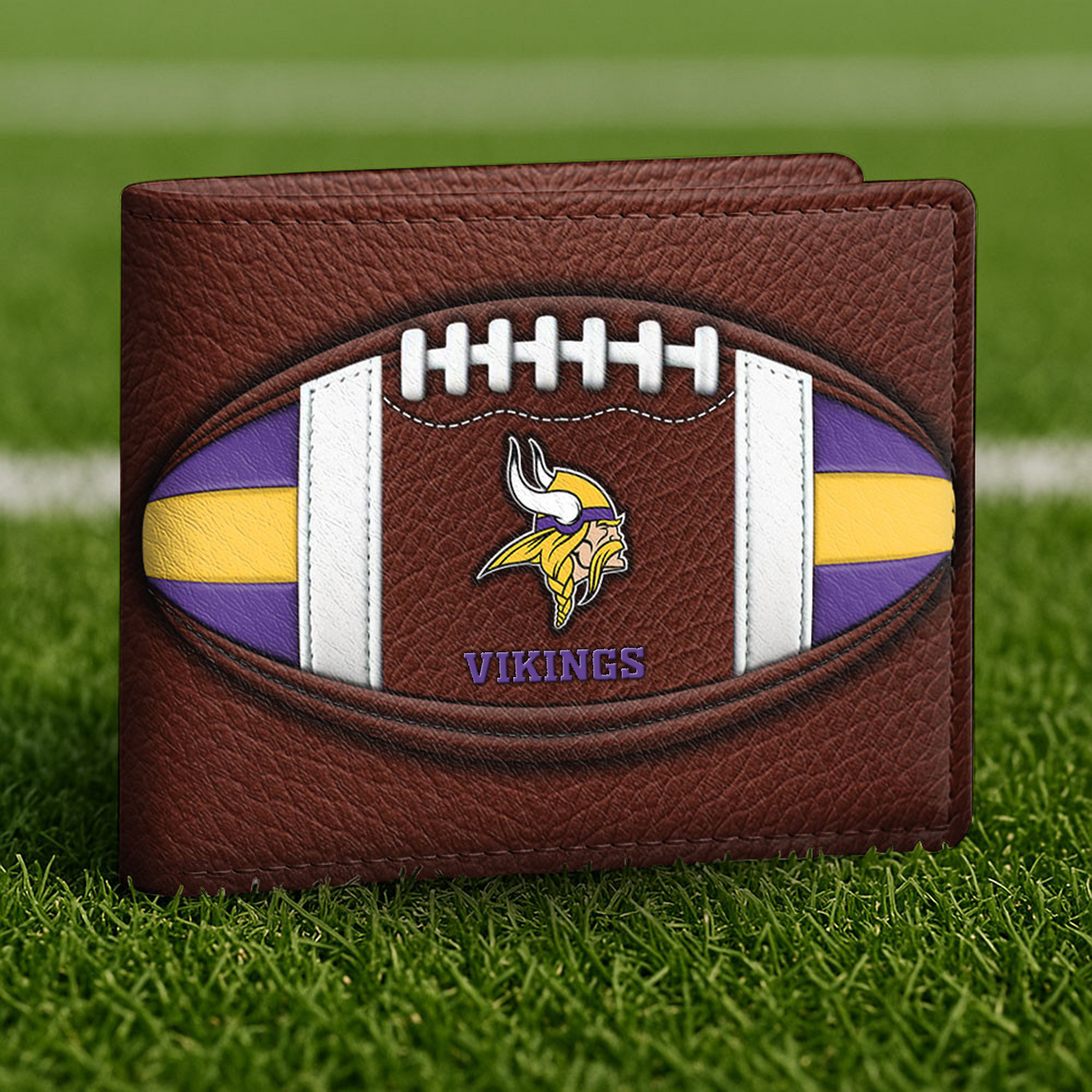MIN x NFL Football Men Special Brown Wallet DATND TANTD