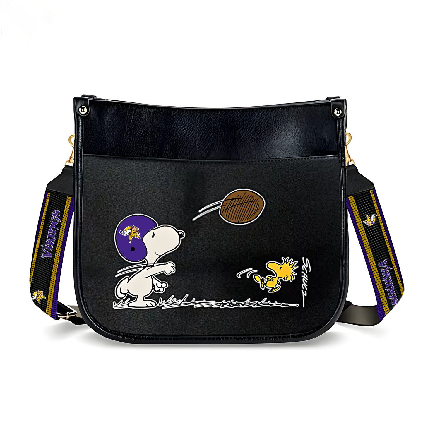 MIN x NFL Peanuts Snoopy Football Shoulder Bag DatND ThuongNH