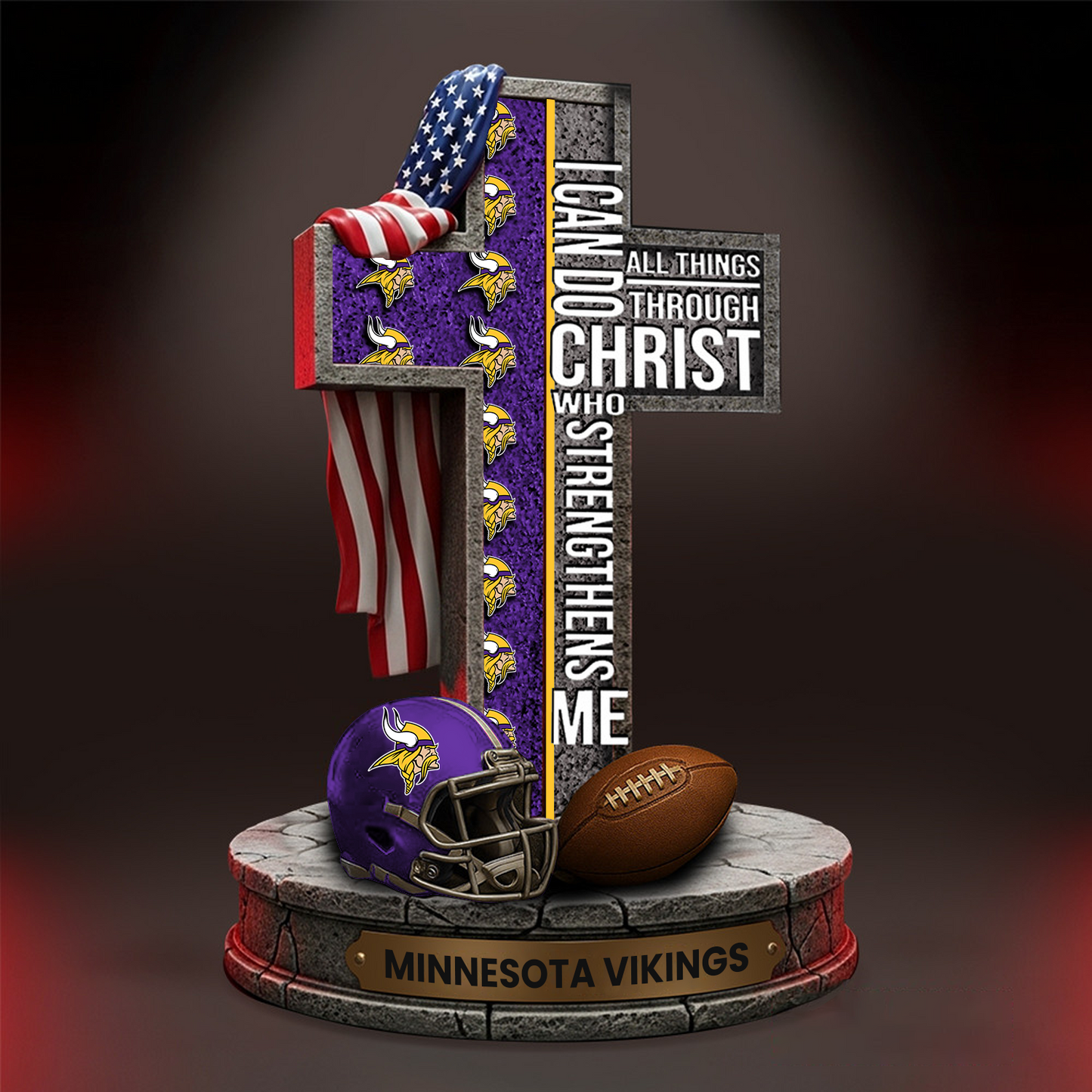MIN x NFL Premium Acrylic Block DATND TANTD