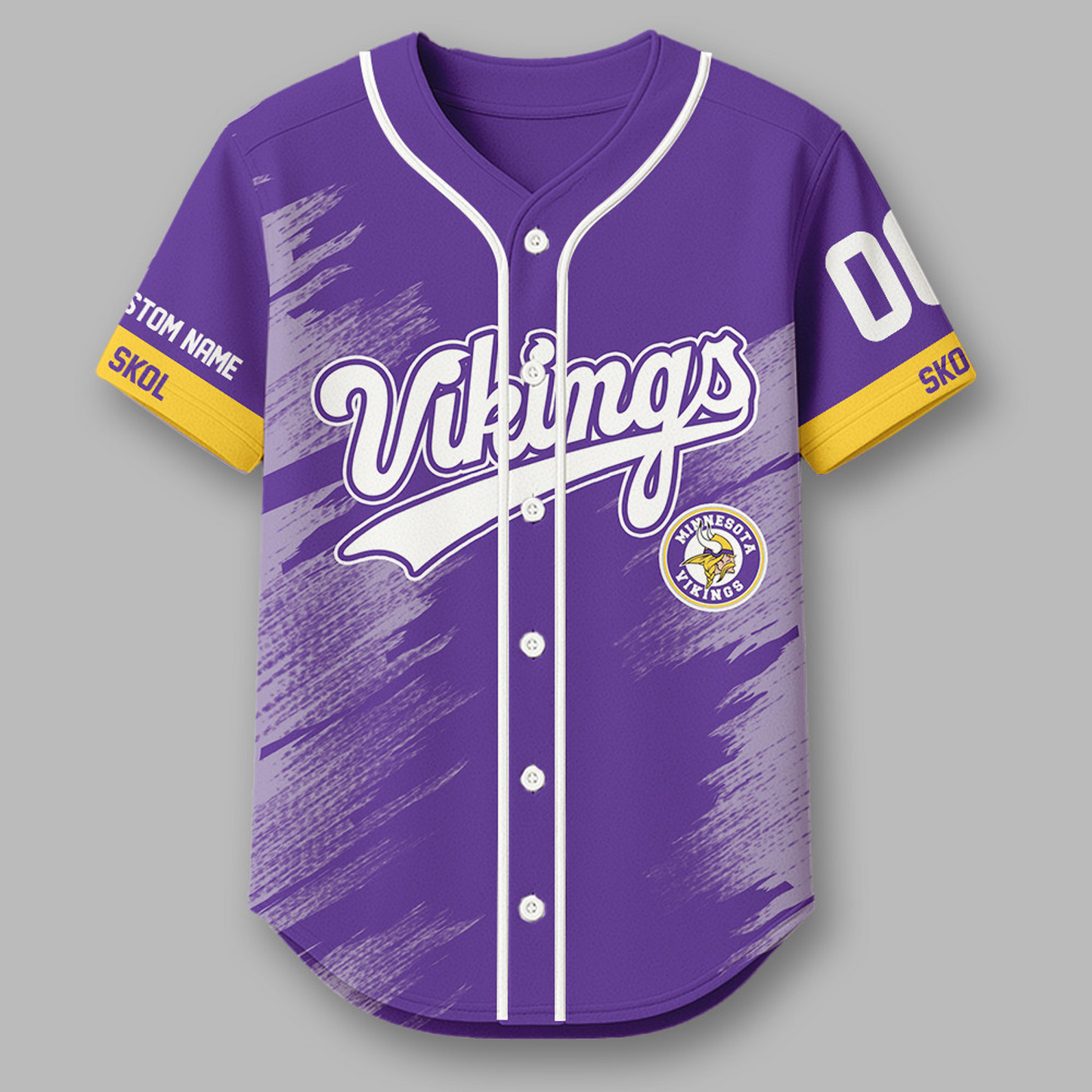 MIN x NFL Premium NFL Baseball Jersey DATND TANTD