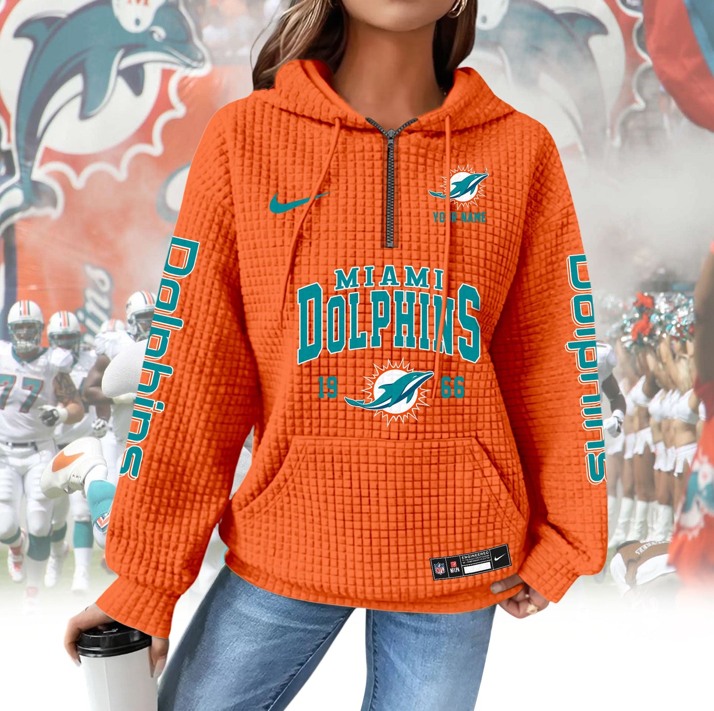 MD Premium NFL Waffle Hoodie DDT CTND