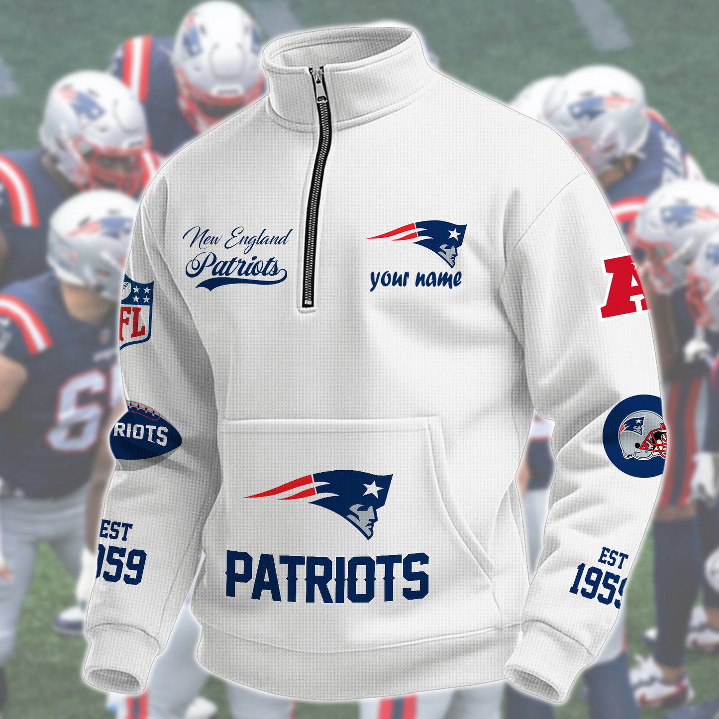 NE x NFL Quarter-Zip Sweatshirt DatND DVT
