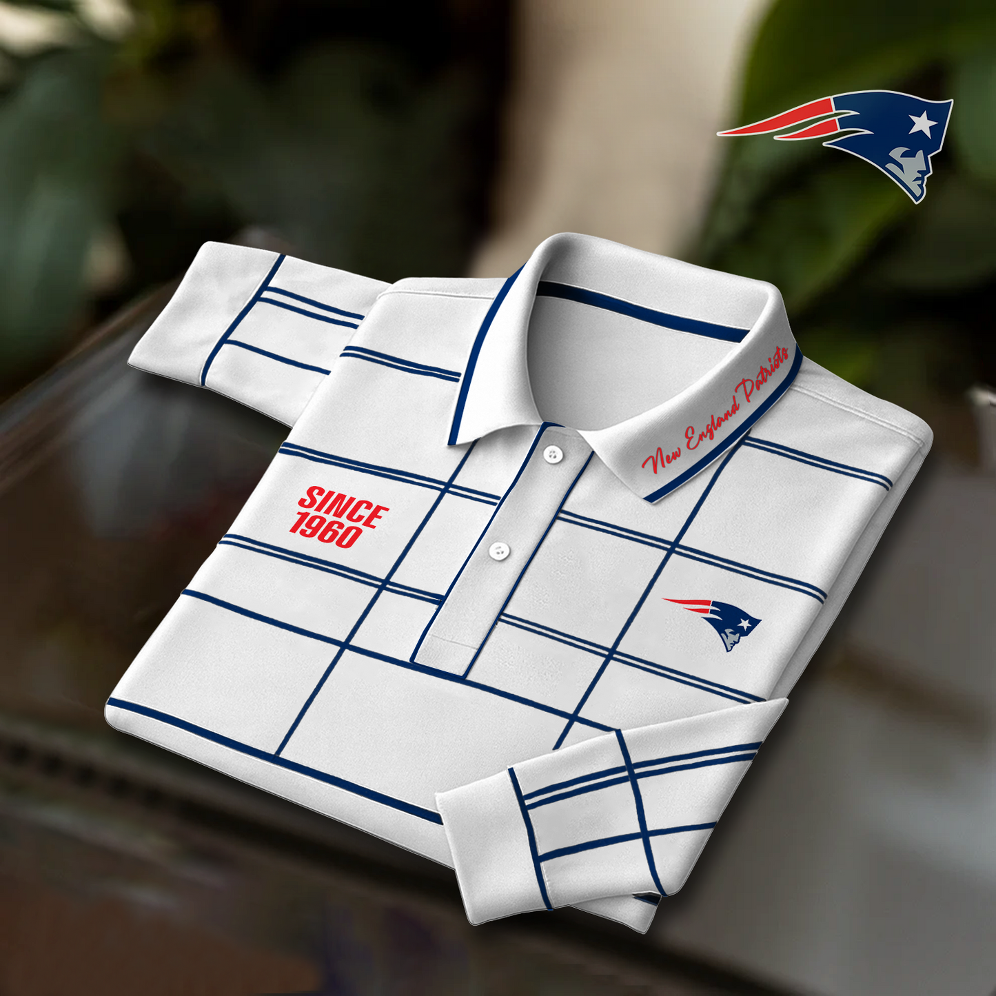 NE x NFL Polo Shirt Long Sleeve DatND DVT