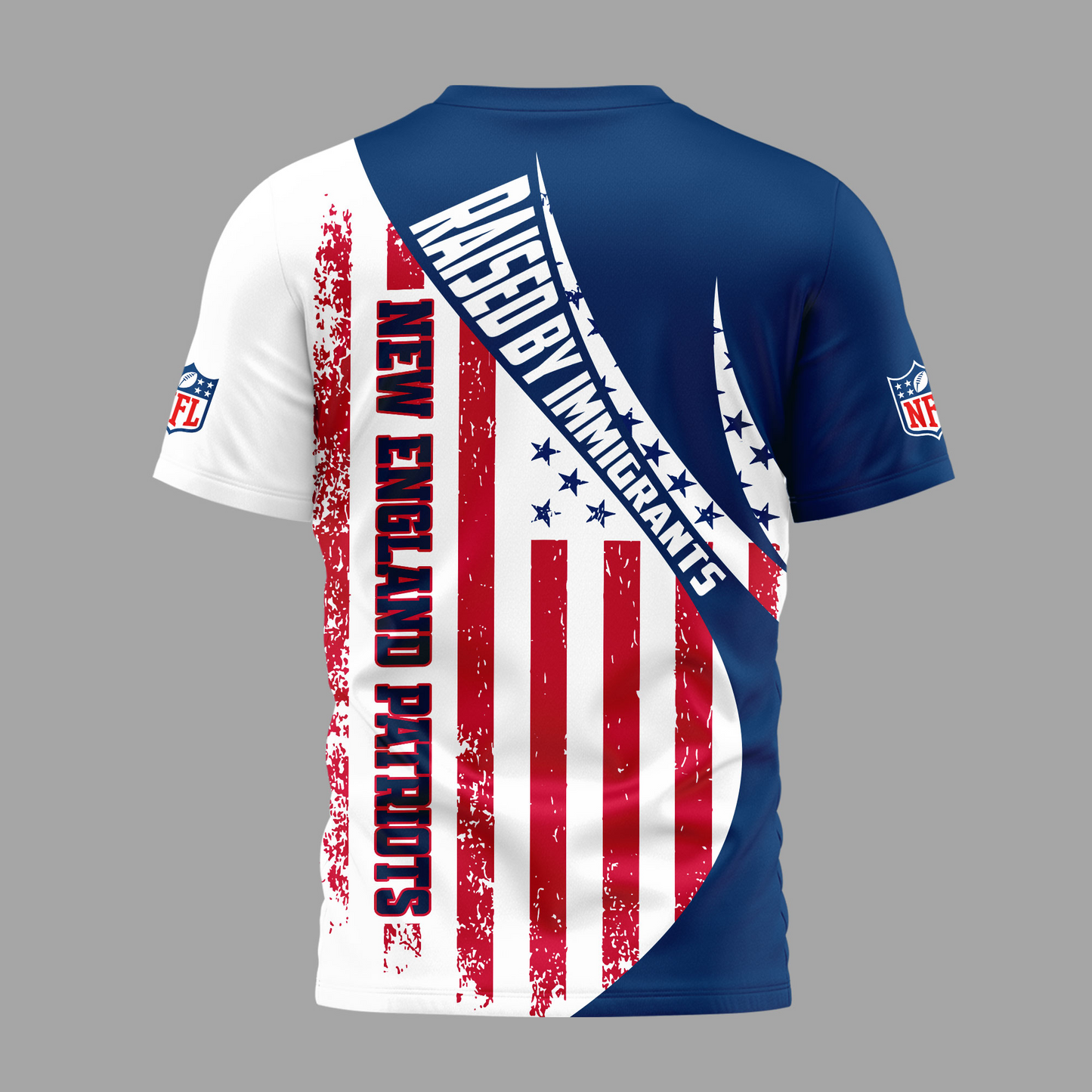 NEP Premium NFL Raised By Immigrants 3D Shirt DDT NTL