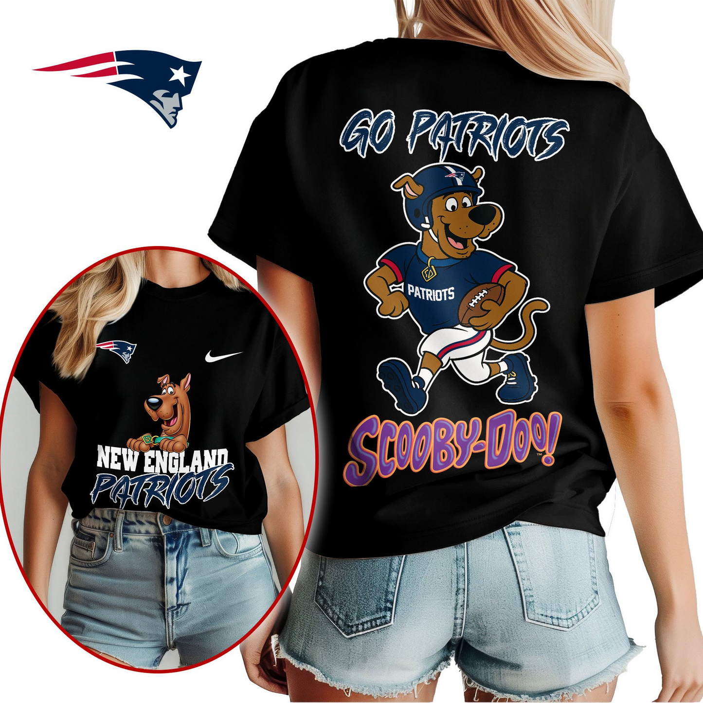 NEP Premium NFL Scooby-Doo Fan Women‘s Shirt DDT CTND