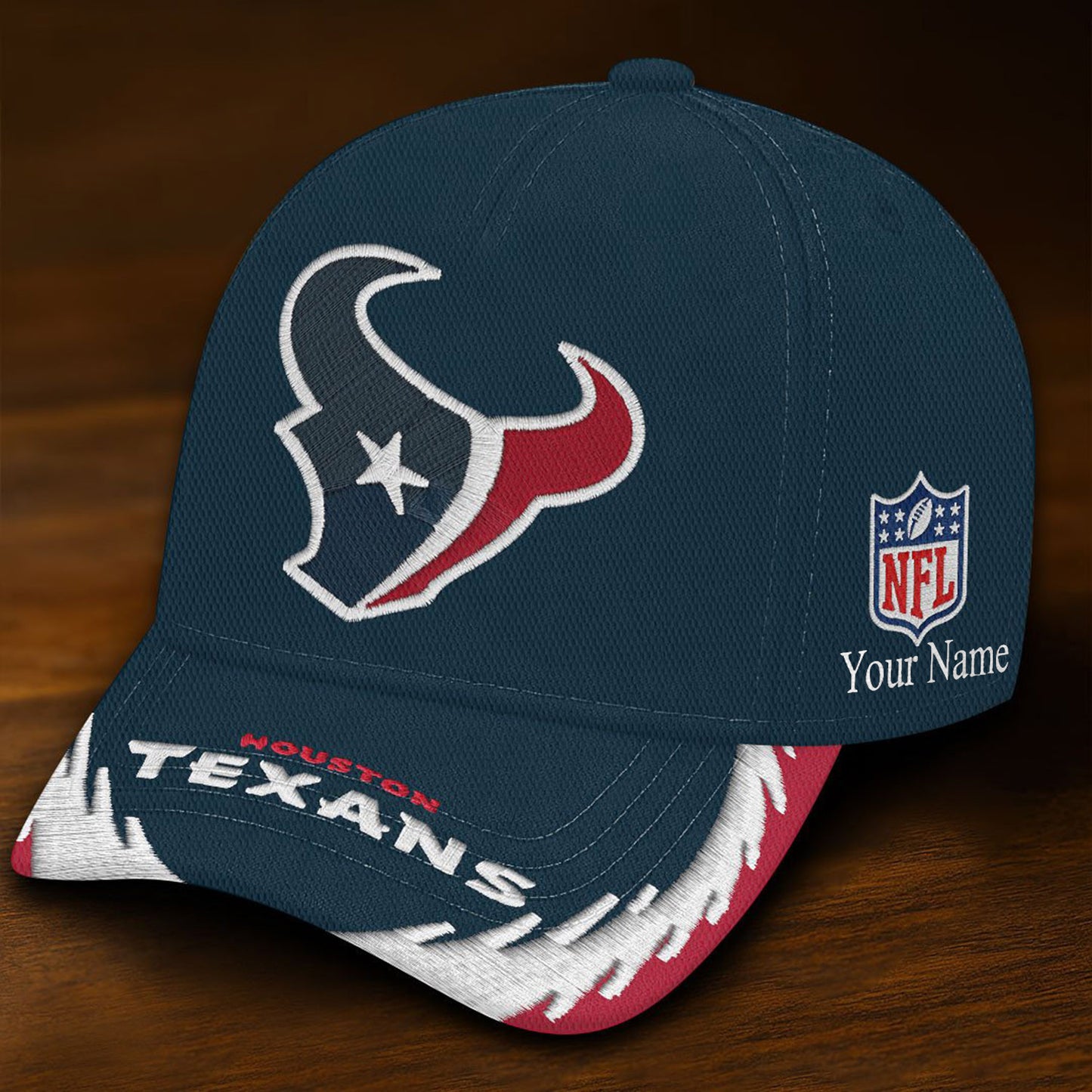 NFL HOU Team All Over Printed Classic Cap V5 NAK NHM