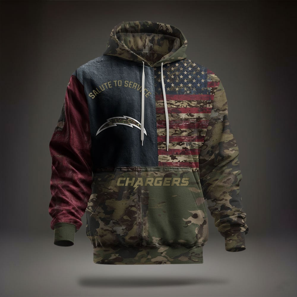 NFL LAC Salute To Service Hoodie DDT NTL