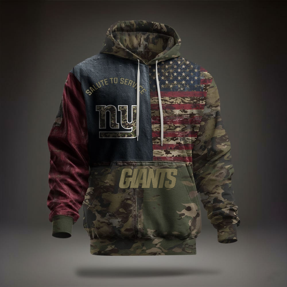 NFL NYG Salute To Service Hoodie DDT NTL