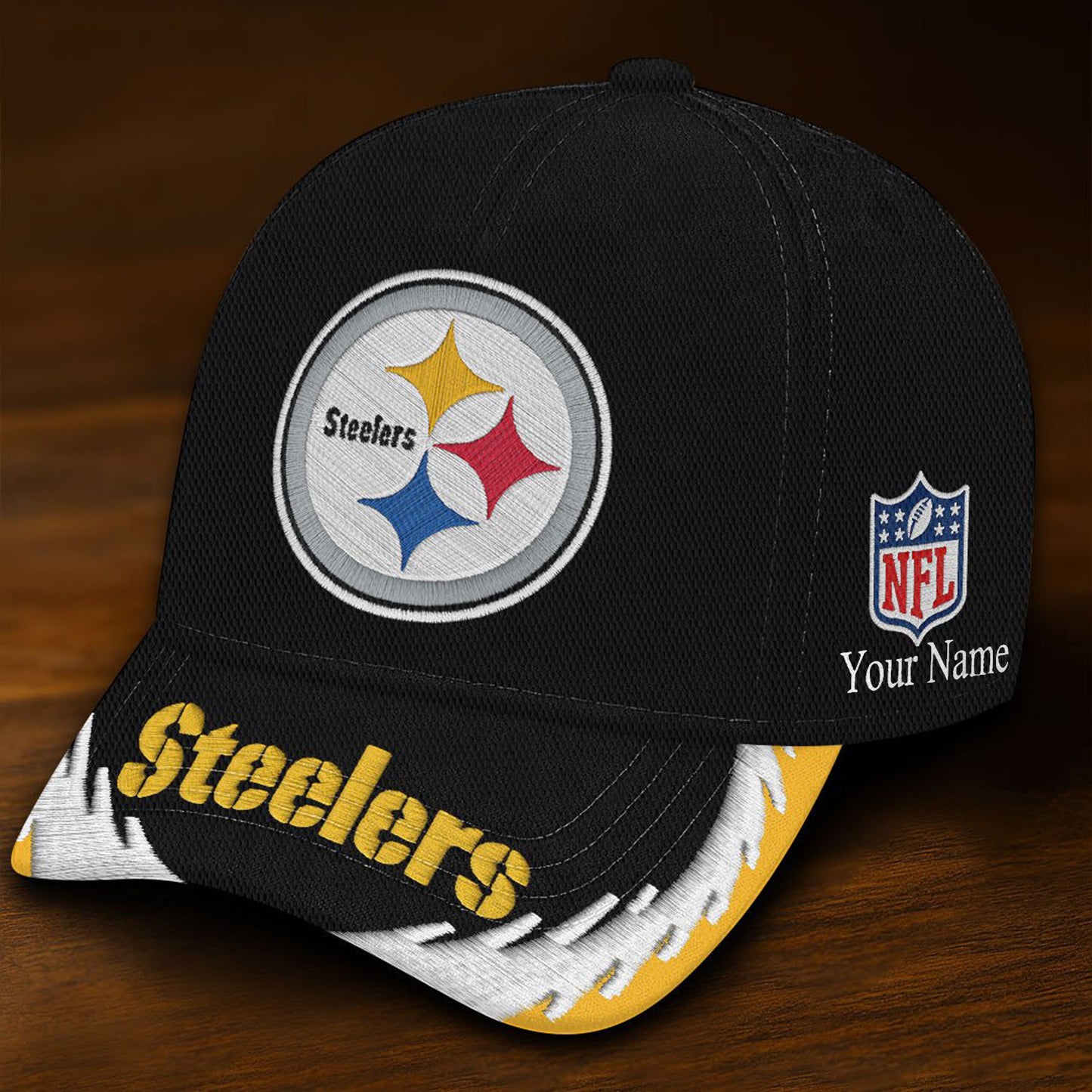 NFL PIT Team All Over Printed Classic Cap V5 NAK NHM