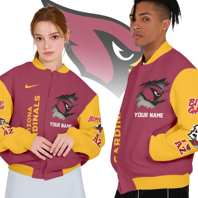 NFL x AC Personalized Custom Baseball Jacket V1 NAK