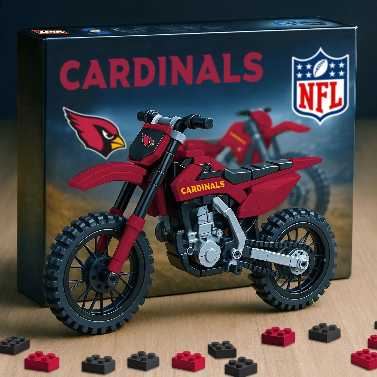 NFL x ARI Motorcycle Building Block Set V1 NAK NHM