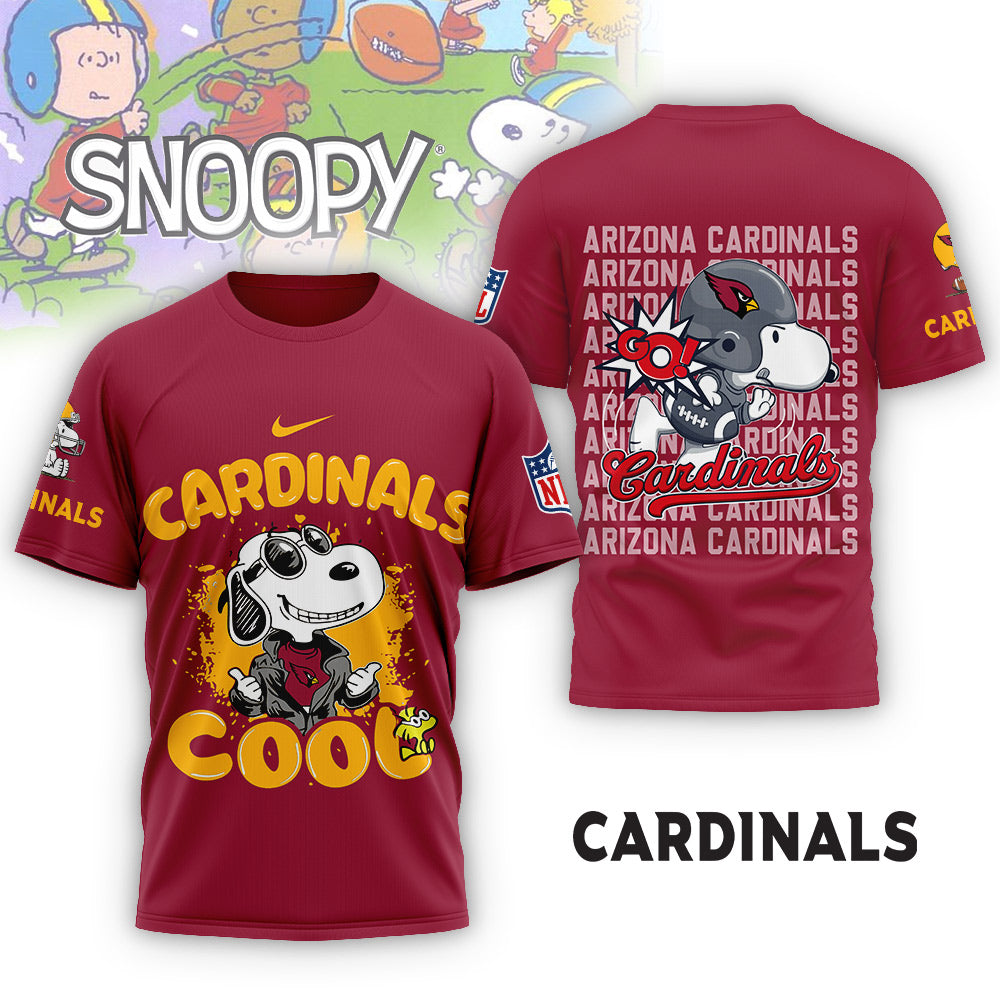 NFL x ARI Snoopy Cool 3D Shirt HLP 271025