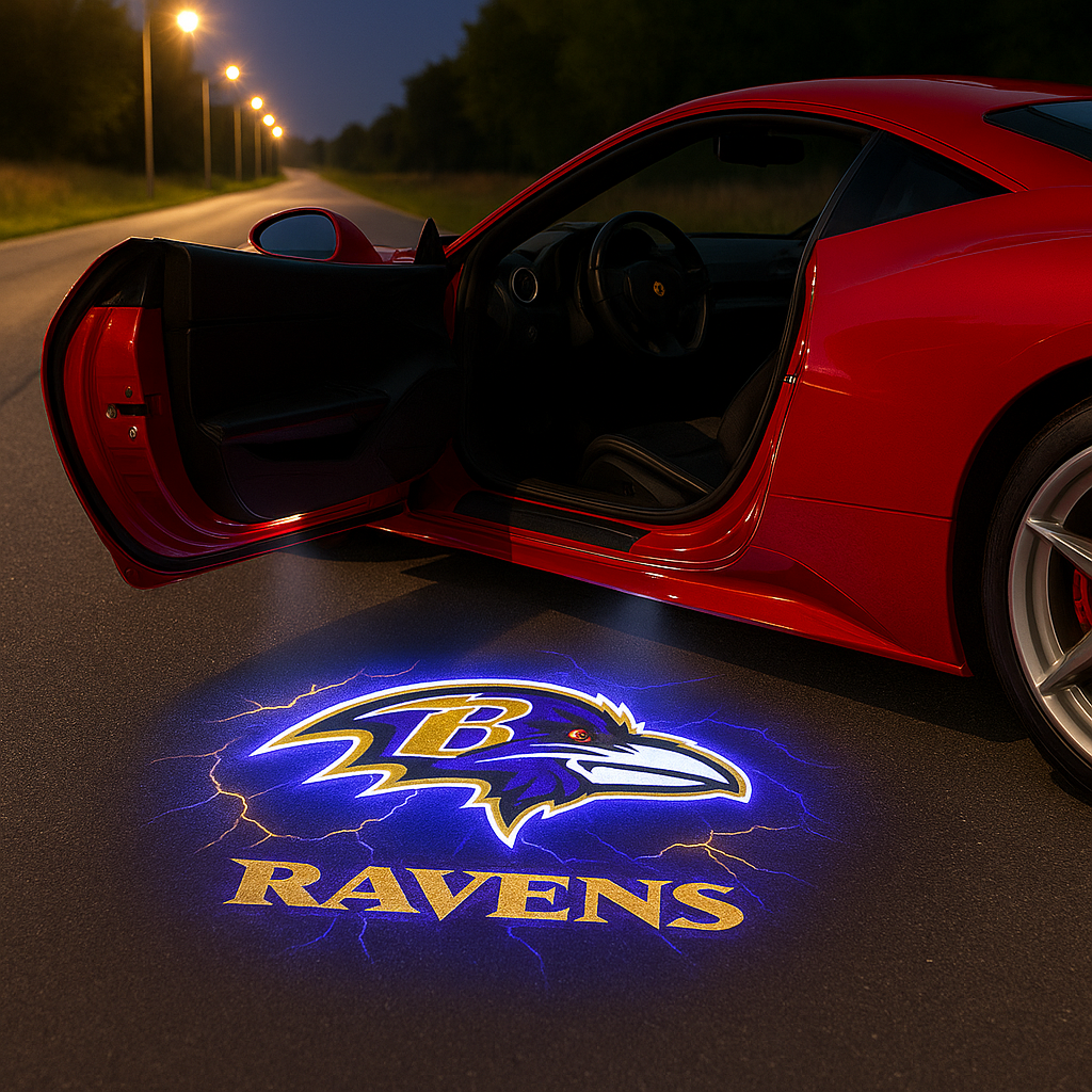NFL x BAL Car Welcome Lights HLP
