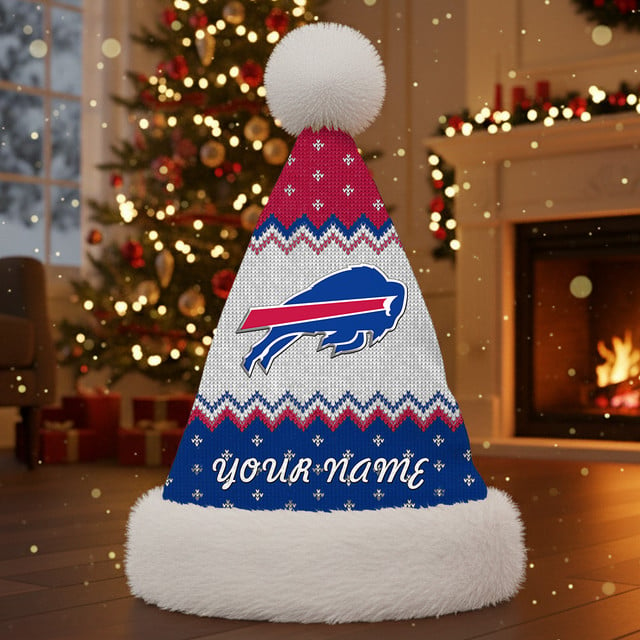 NFL x BB Personalized Santa Hat Christmas Gift For Fan V1 NAK