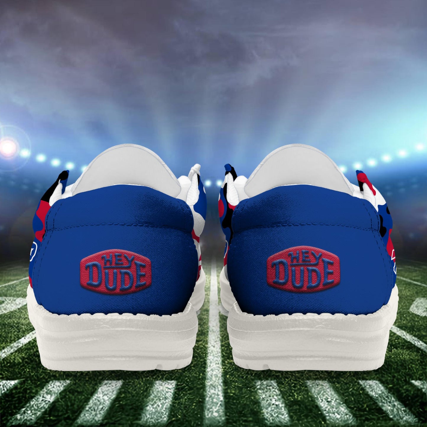 NFL x BUF Personalized Canvas Loafer Shoes HLP