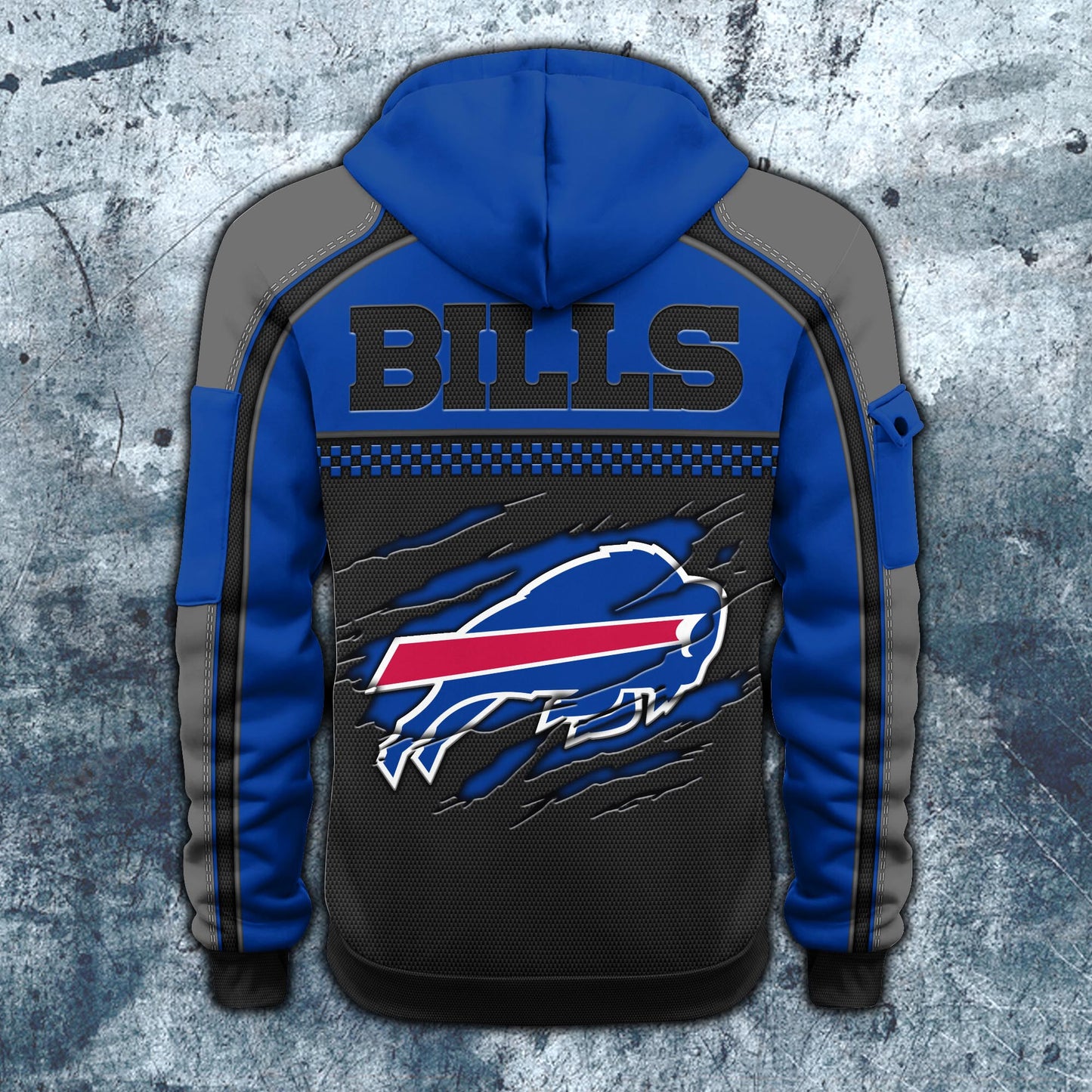 NFL x BUF Personalized Half-zip Hoodie HLP HLPHUONG