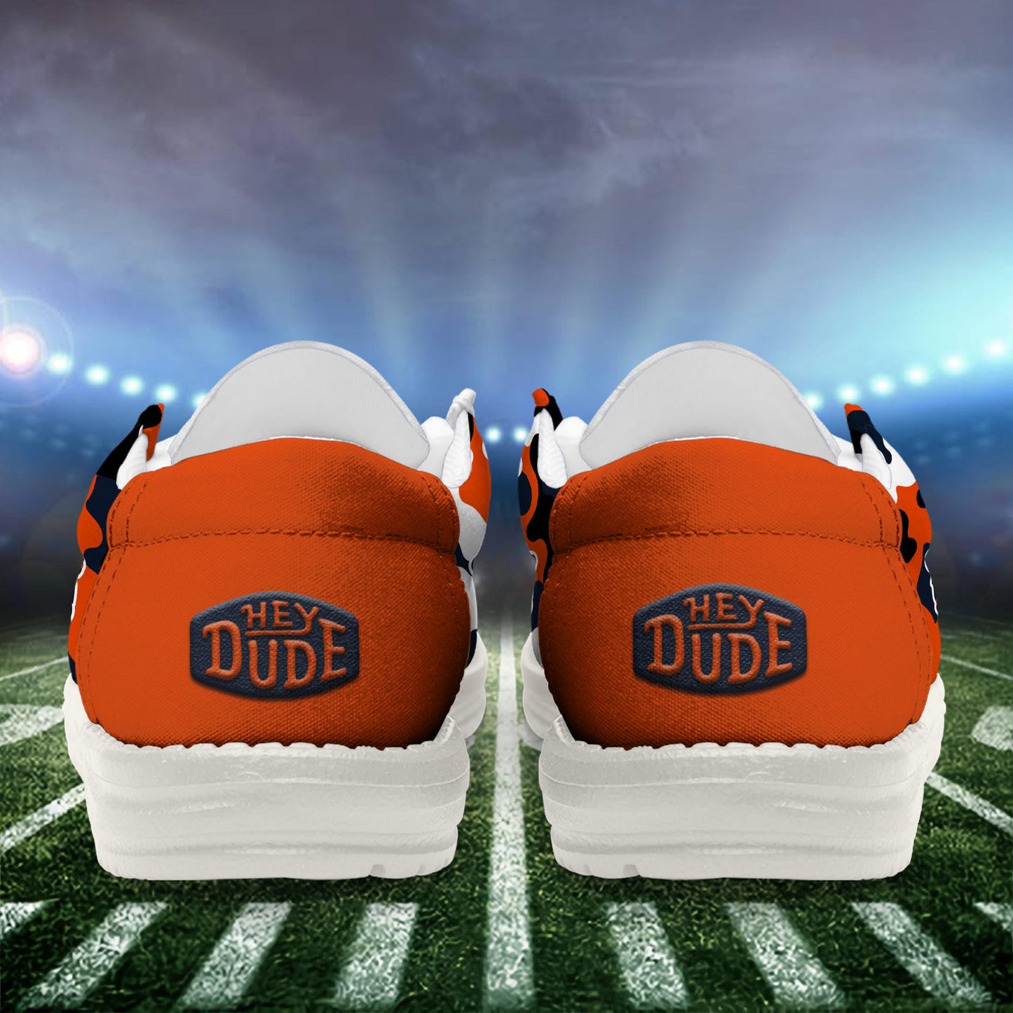 NFL x CHI Personalized Canvas Loafer Shoes HLP