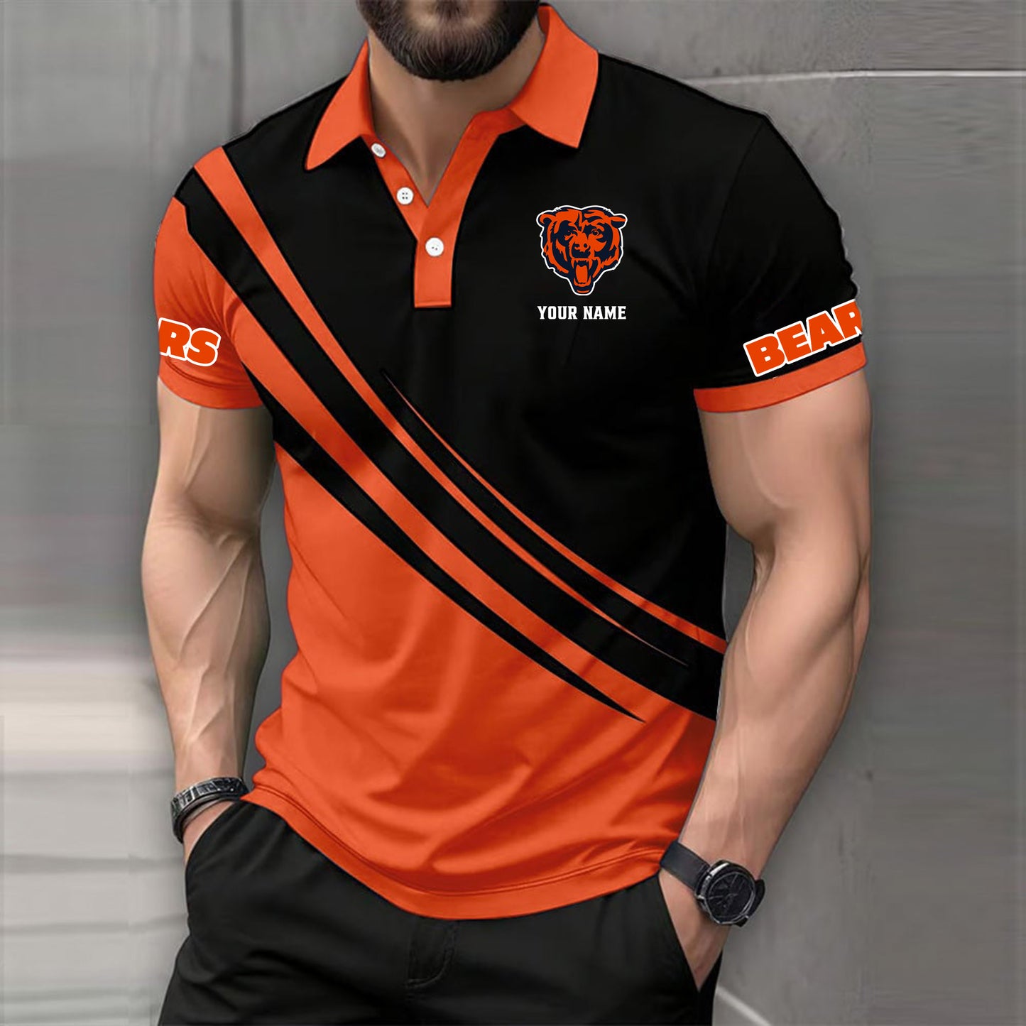 NFL X CHI Truck Men Classic Polo Shirt V1 NAK NHM