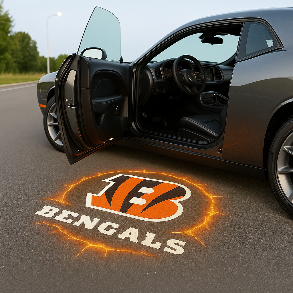 NFL x CIN Car Welcome Lights HLP