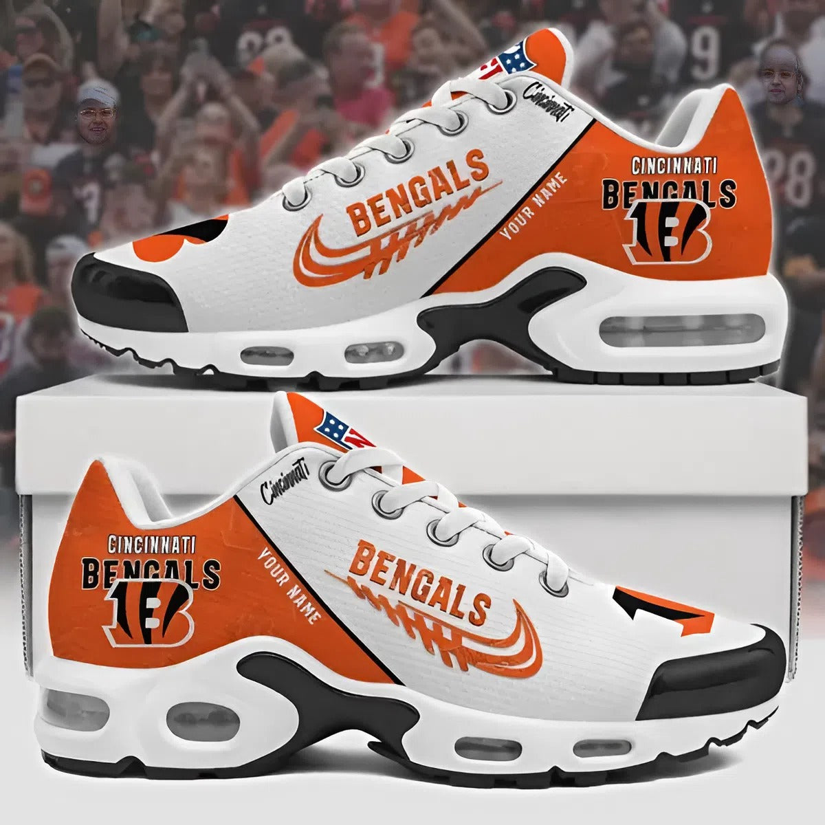 NFL x CIN Customize Your Name Ver 28 Sport Shoes V1 NAK NHM