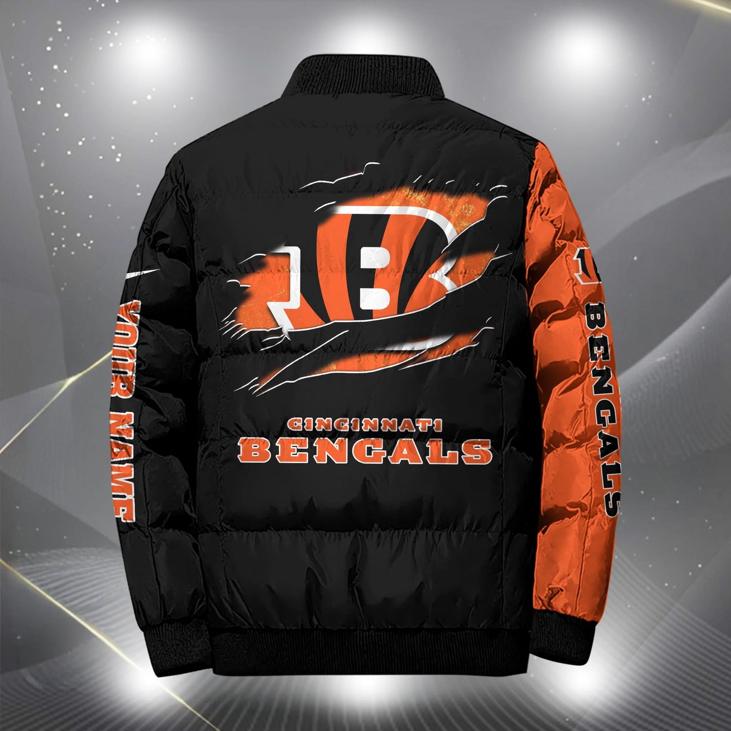 NFL x CIN Personalized Puffer Jacket HLP