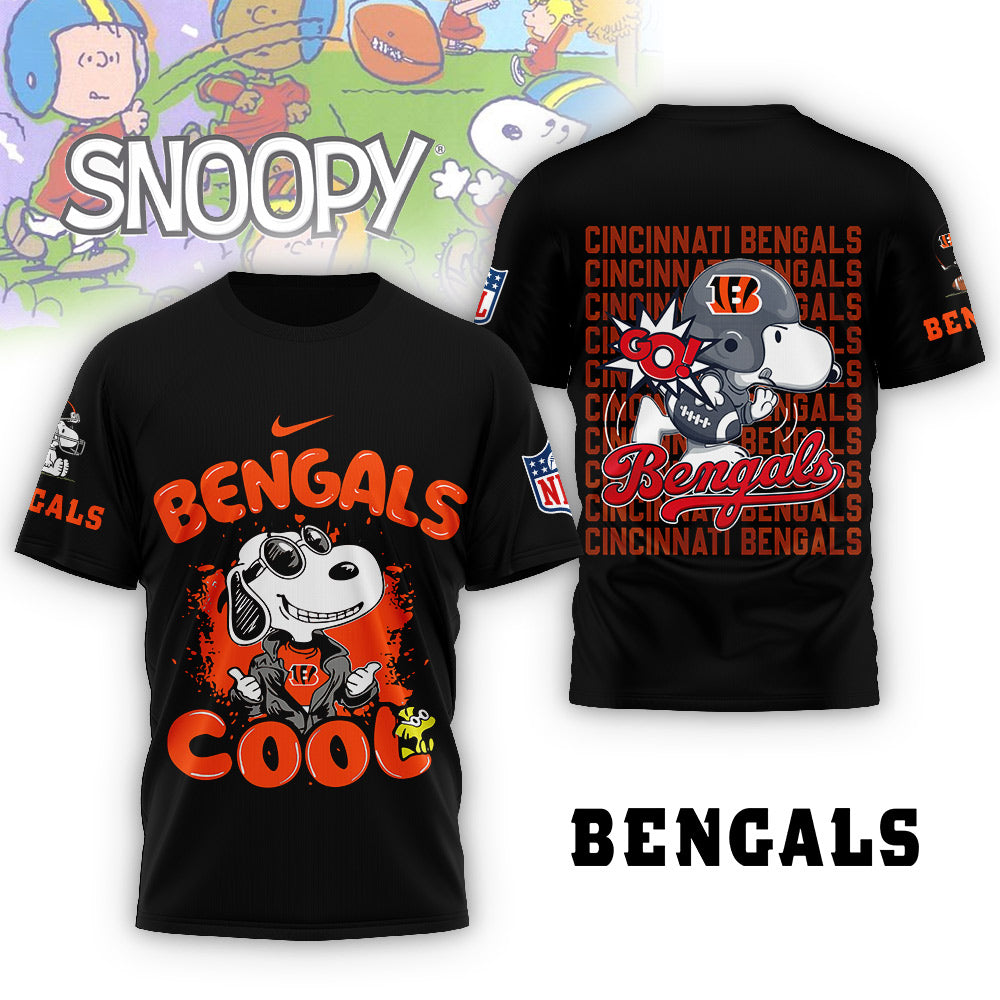 NFL x CIN Snoopy Cool 3D Shirt HLP 271025