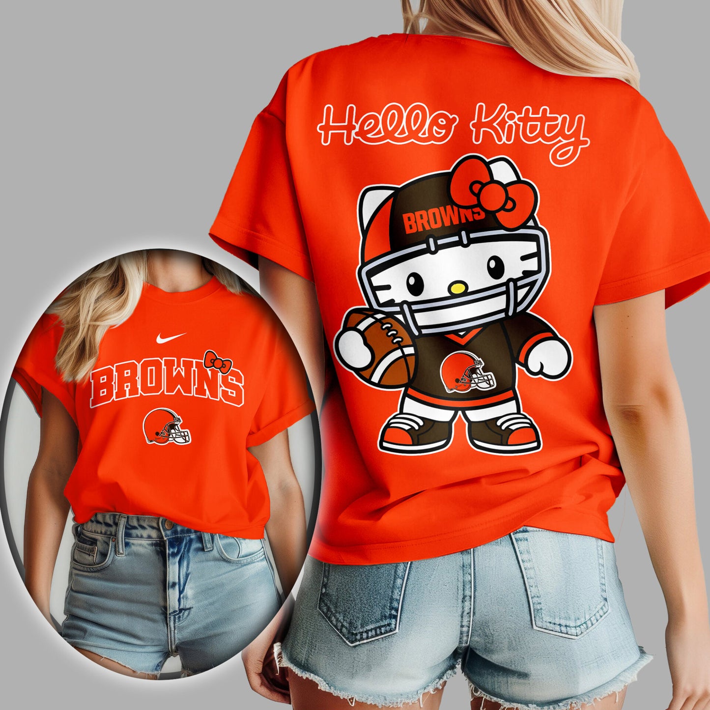 NFL x CLE Hello Kitty Premium 3D Shirt HLP