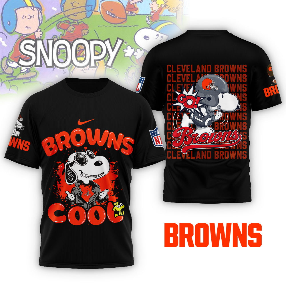 NFL x CLE Snoopy Cool 3D Shirt HLP 271025