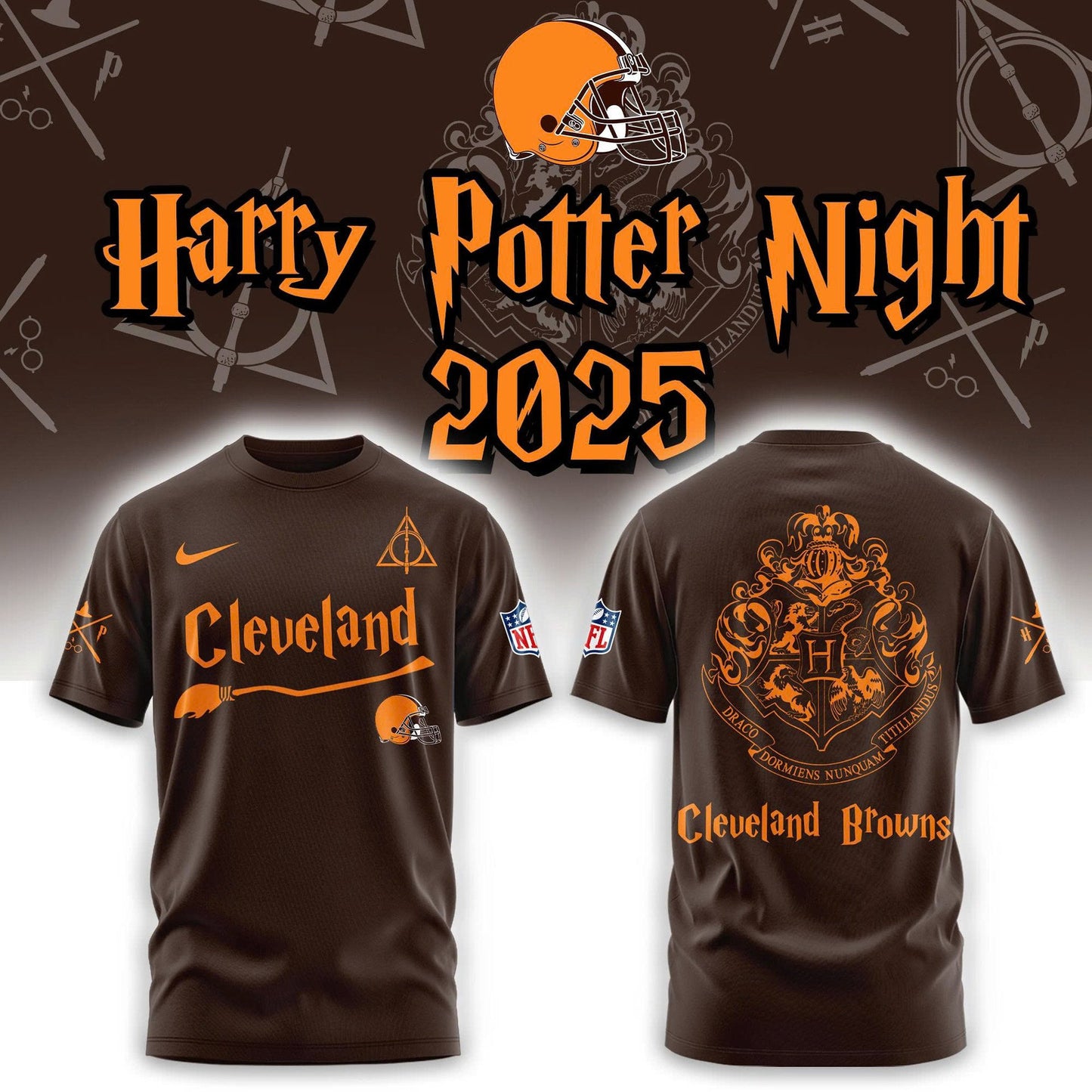 NFL x CLE x Harry Potter 3D Shirt HLP 251025