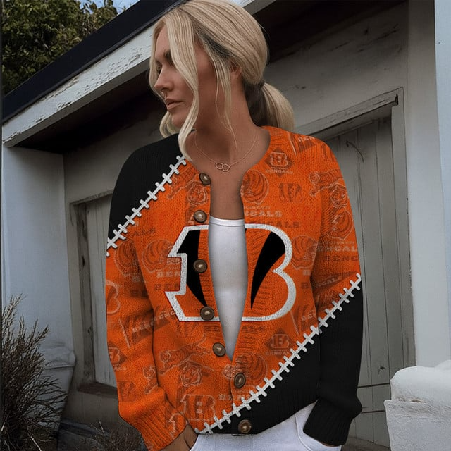 NFL x CNBG Women cardigan sweater V1 NAK TXP