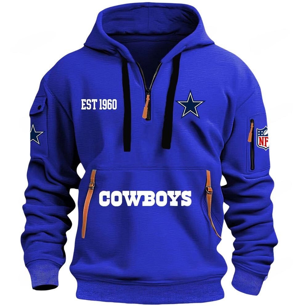 NFL x DAL EST 1960 HOODIE HALF ZIPPER HLP