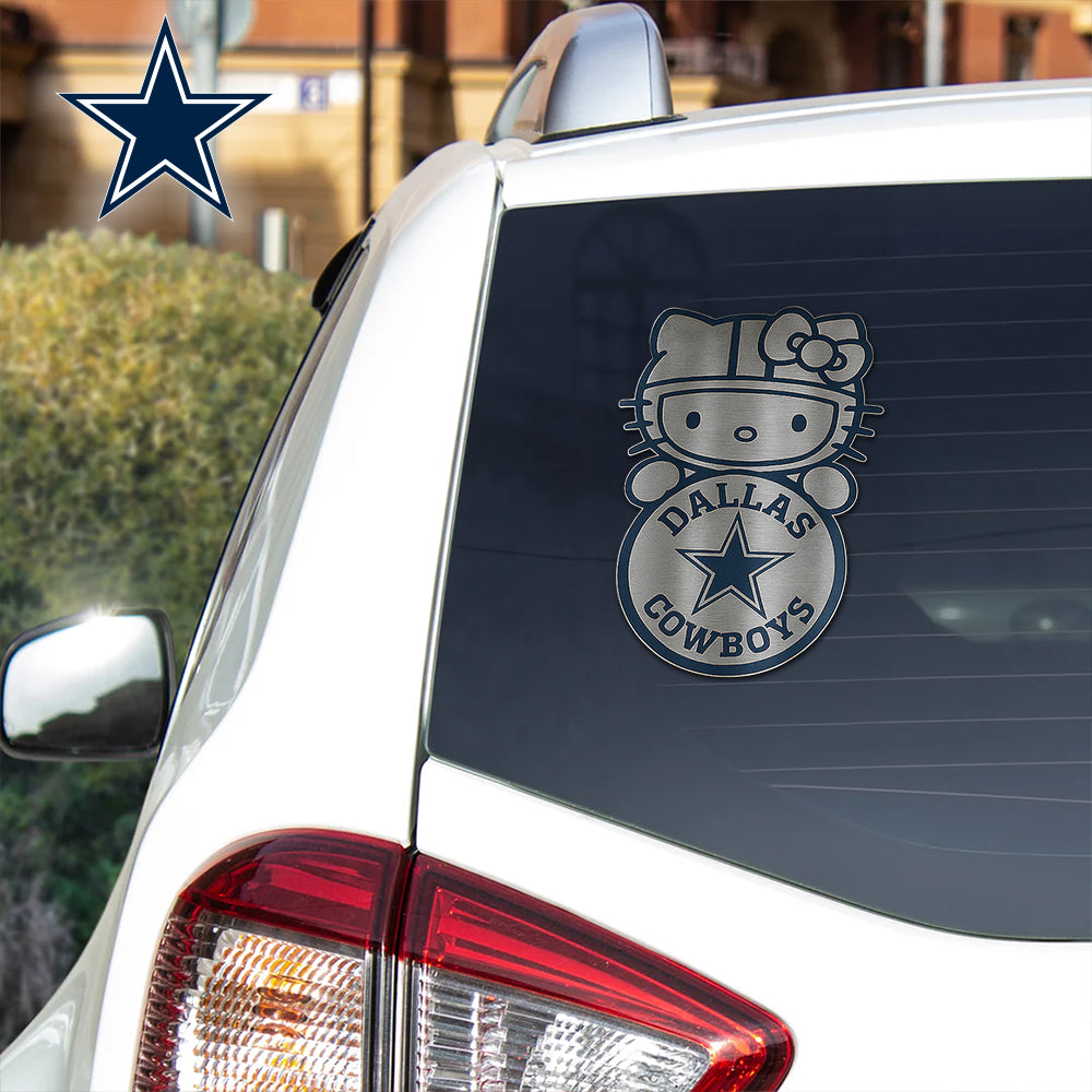 NFL x DAL Hello Kitty Car Badge Sticker HLP