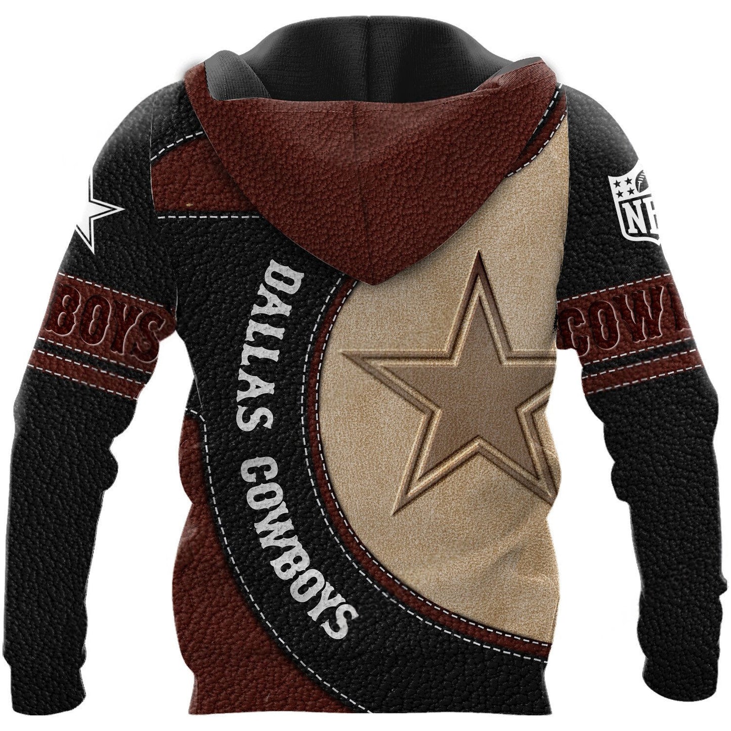 NFL x DAL Leather Pride Personalized Hoodie HLP